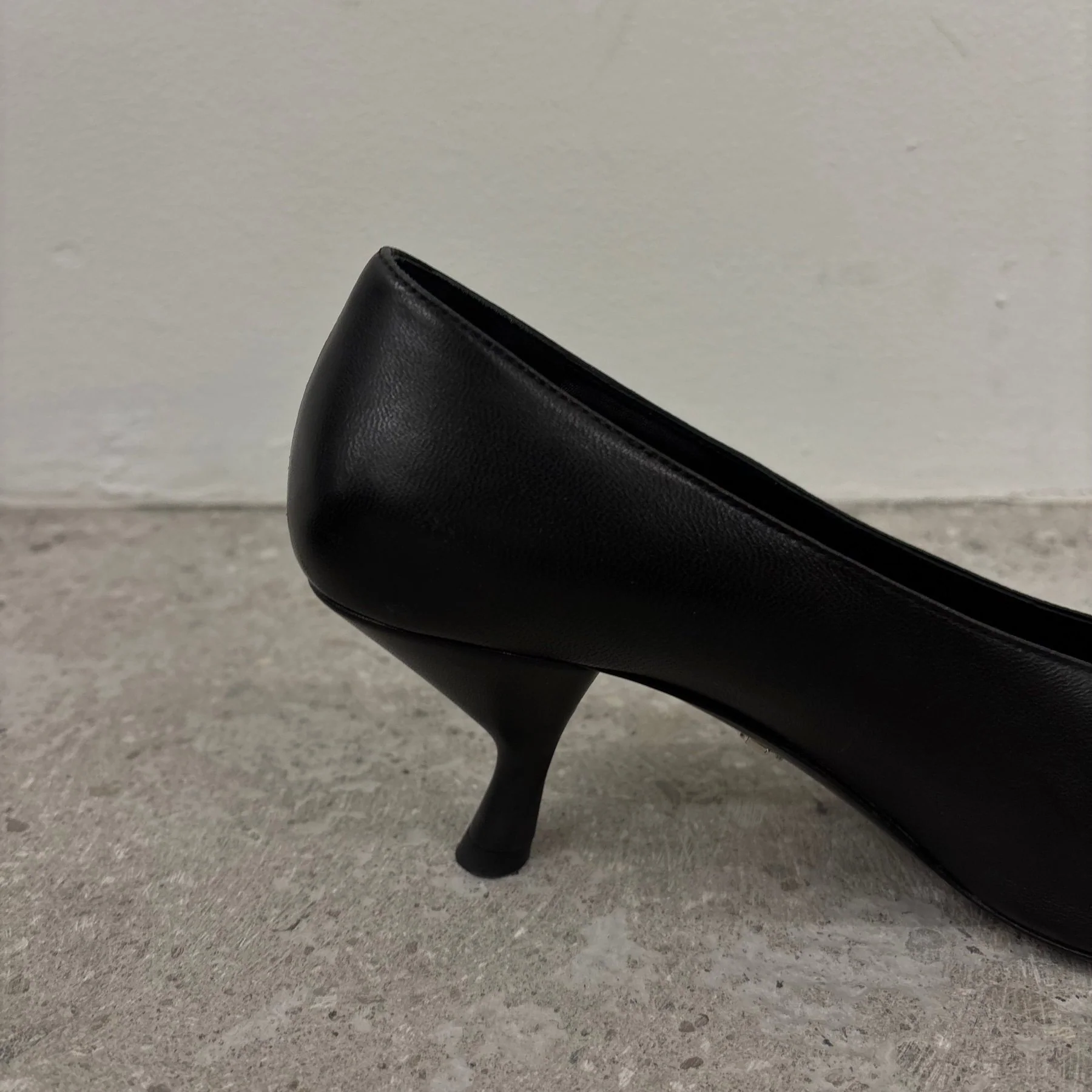 Prada Round Toe Leather Heels - Image 4