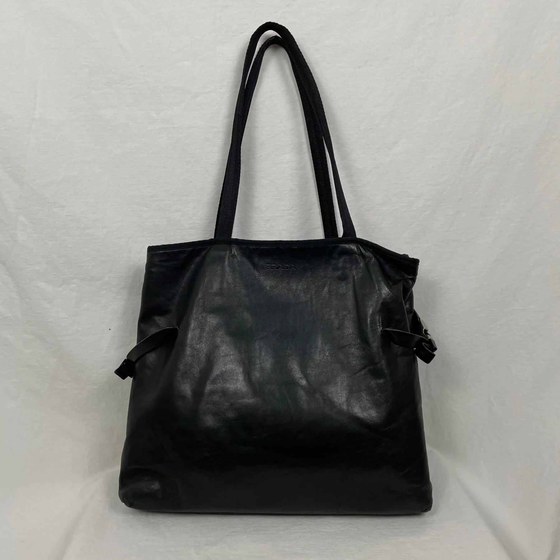 00s Prada Buckle Tote Bag - Image 2