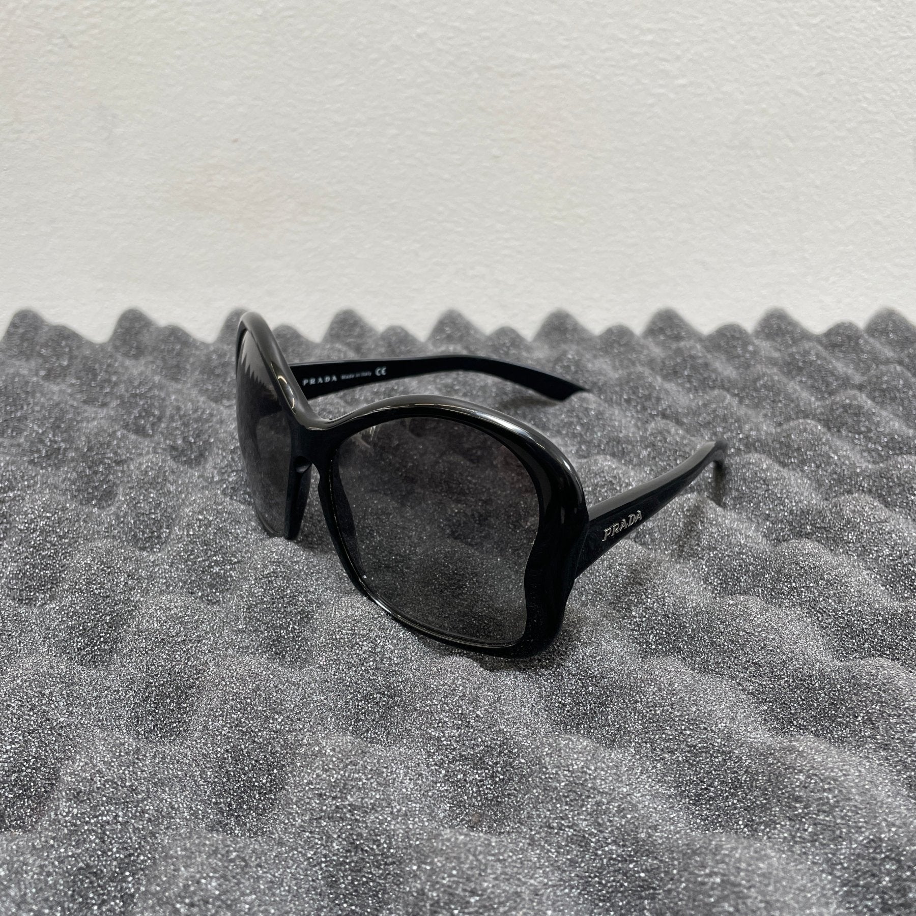 Prada SPR18I Butterfly Frame Black Sunglasses - Image 2