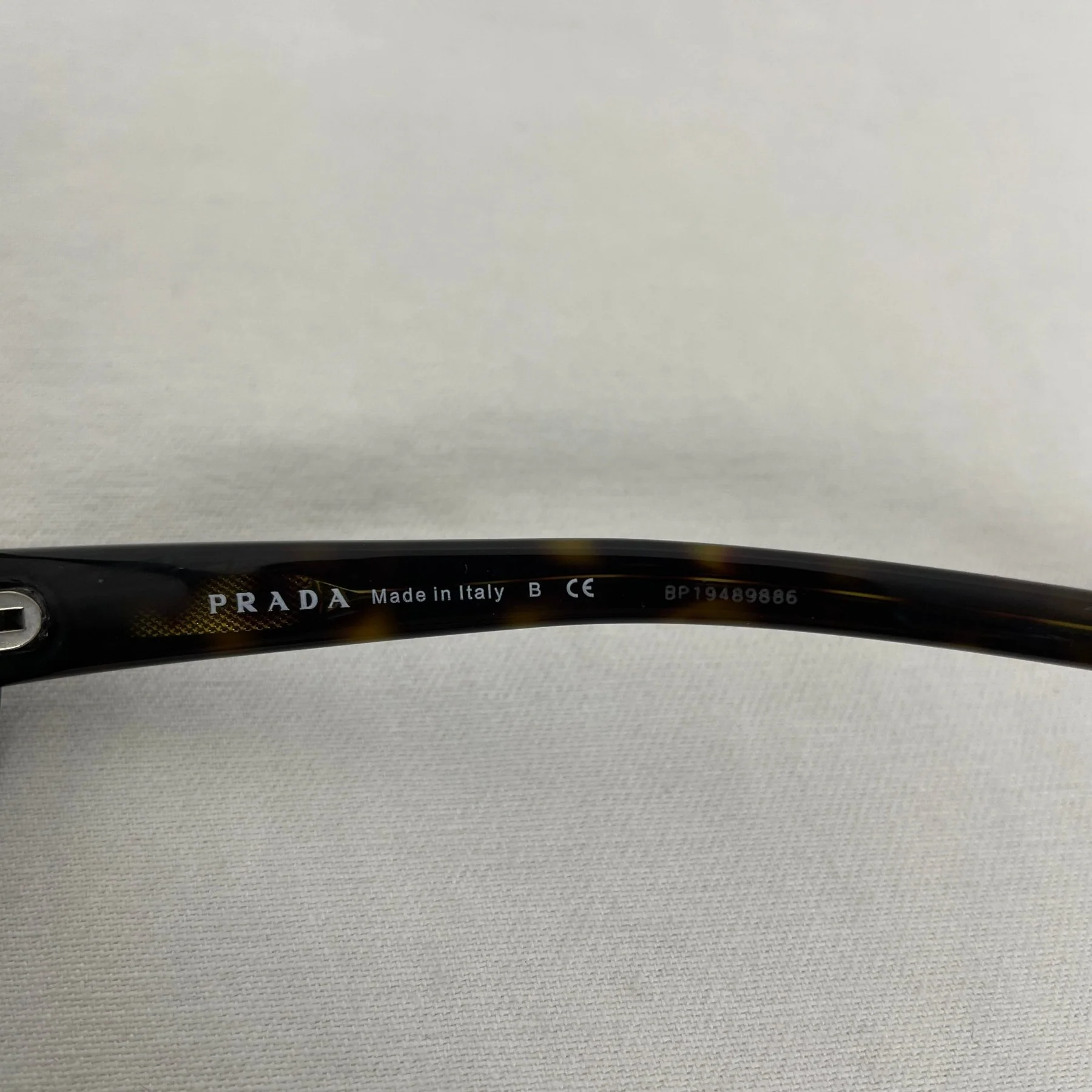 Prada Studded Glasses Dark Brown Tortoise - Image 6