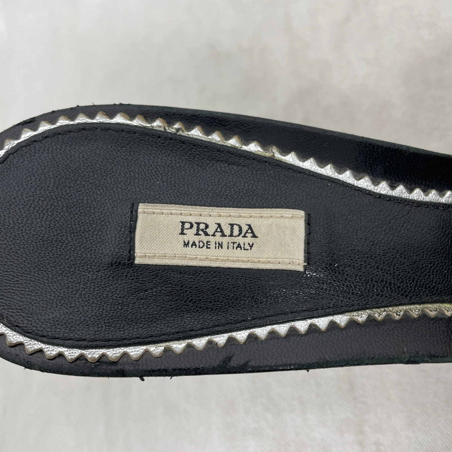 00s Prada Studded Kitten Heel Sandals - Image 8