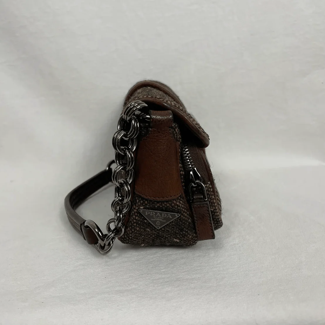 Prada Wool Mini Shoulder Bag - Image 4