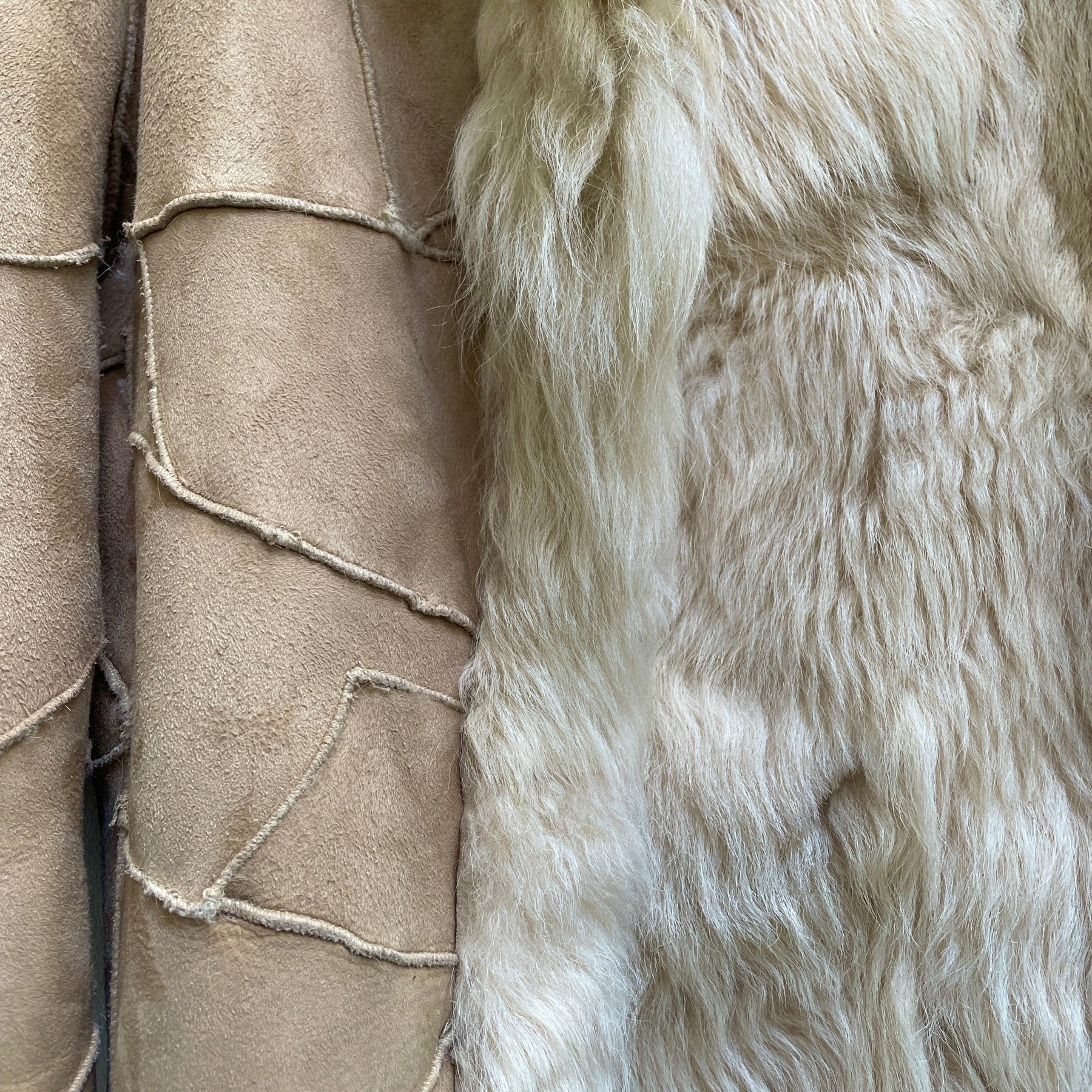 RESTIR SHEEPSKIN PATCHWORK JACKET - Image 5