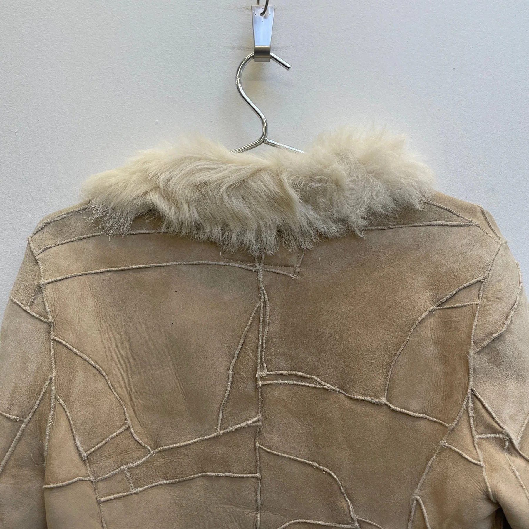 RESTIR SHEEPSKIN PATCHWORK JACKET - Image 8