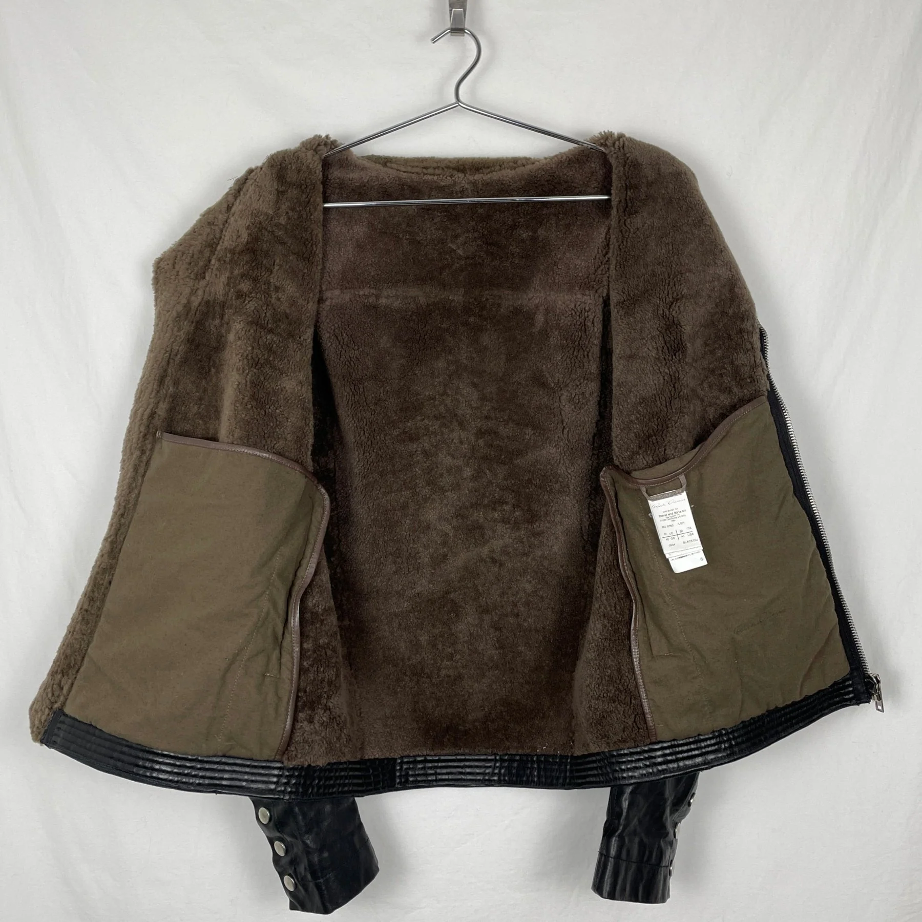 FW12 Rick Owens "Mountain" Shearling Jacket - Image 10