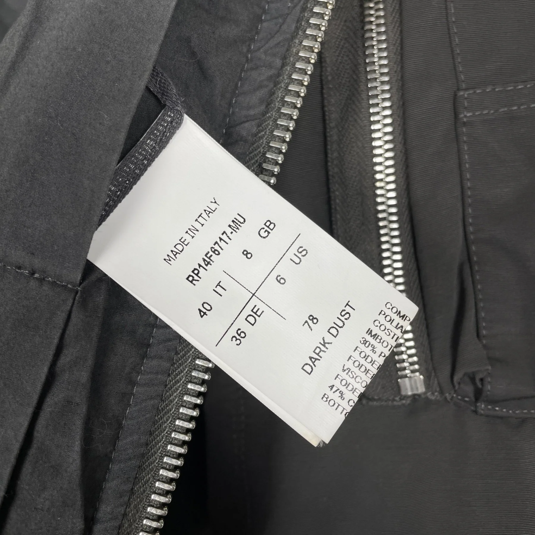 FW14 Rick Owens "Moody" Bomber Jacket - Image 8