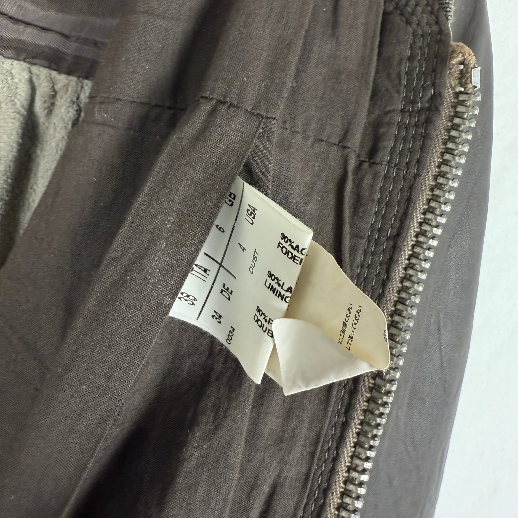FW04 Rick Owens Cropped Bomber Jacket - Image 12