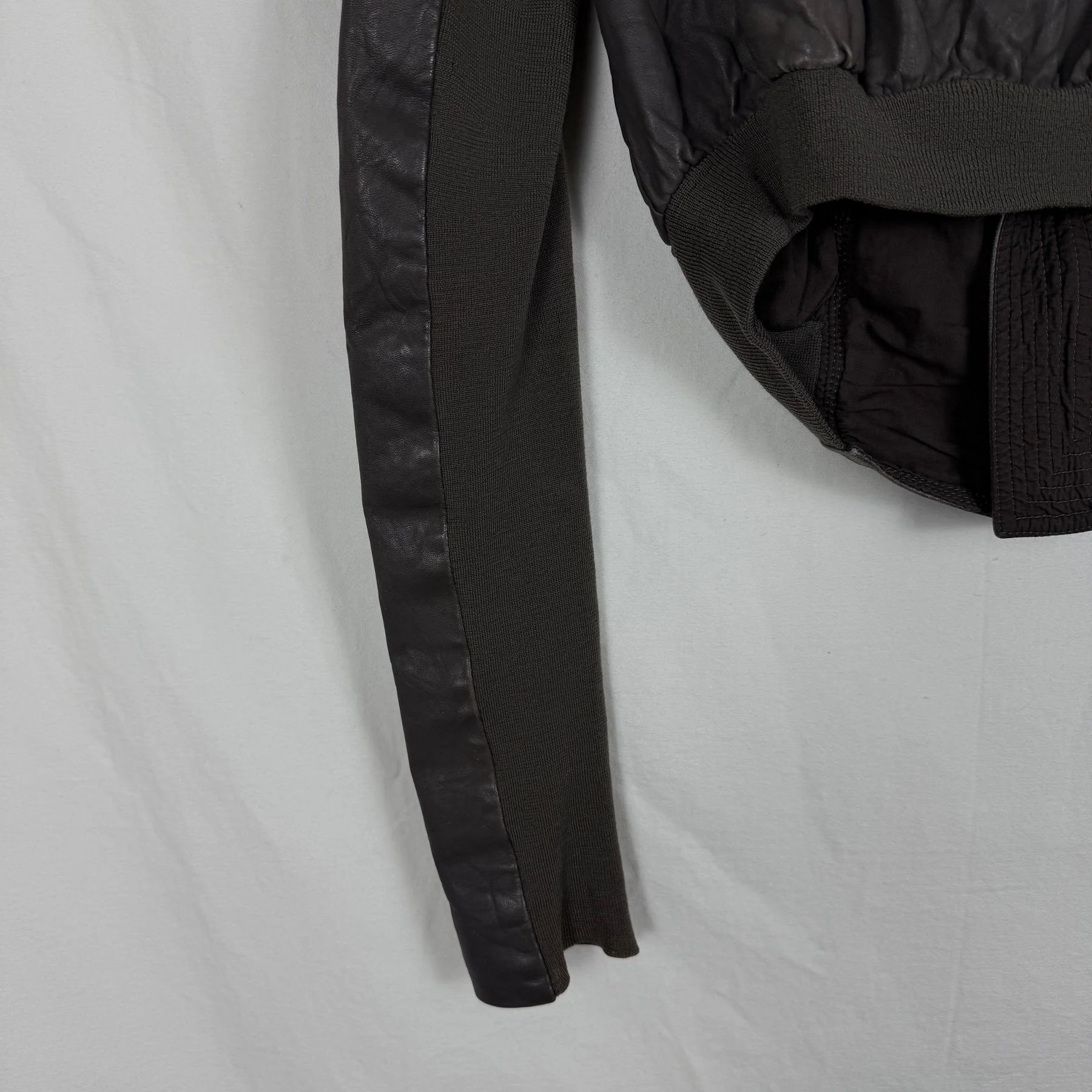 FW04 Rick Owens Cropped Bomber Jacket - Image 7