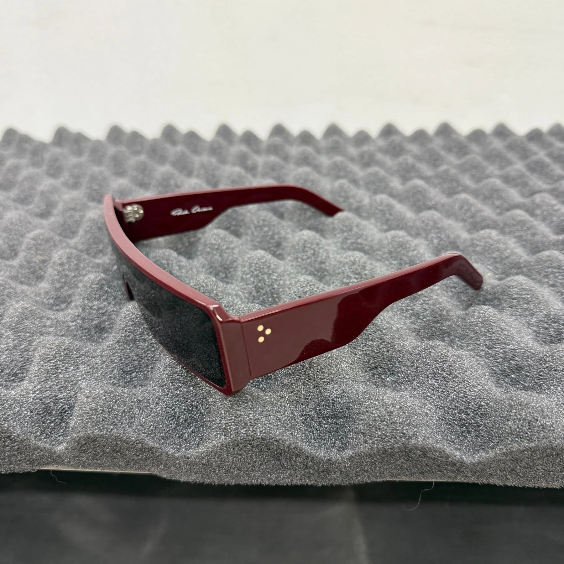 Rick Owens Geth Sunglasses Mahogany/Black - Image 3
