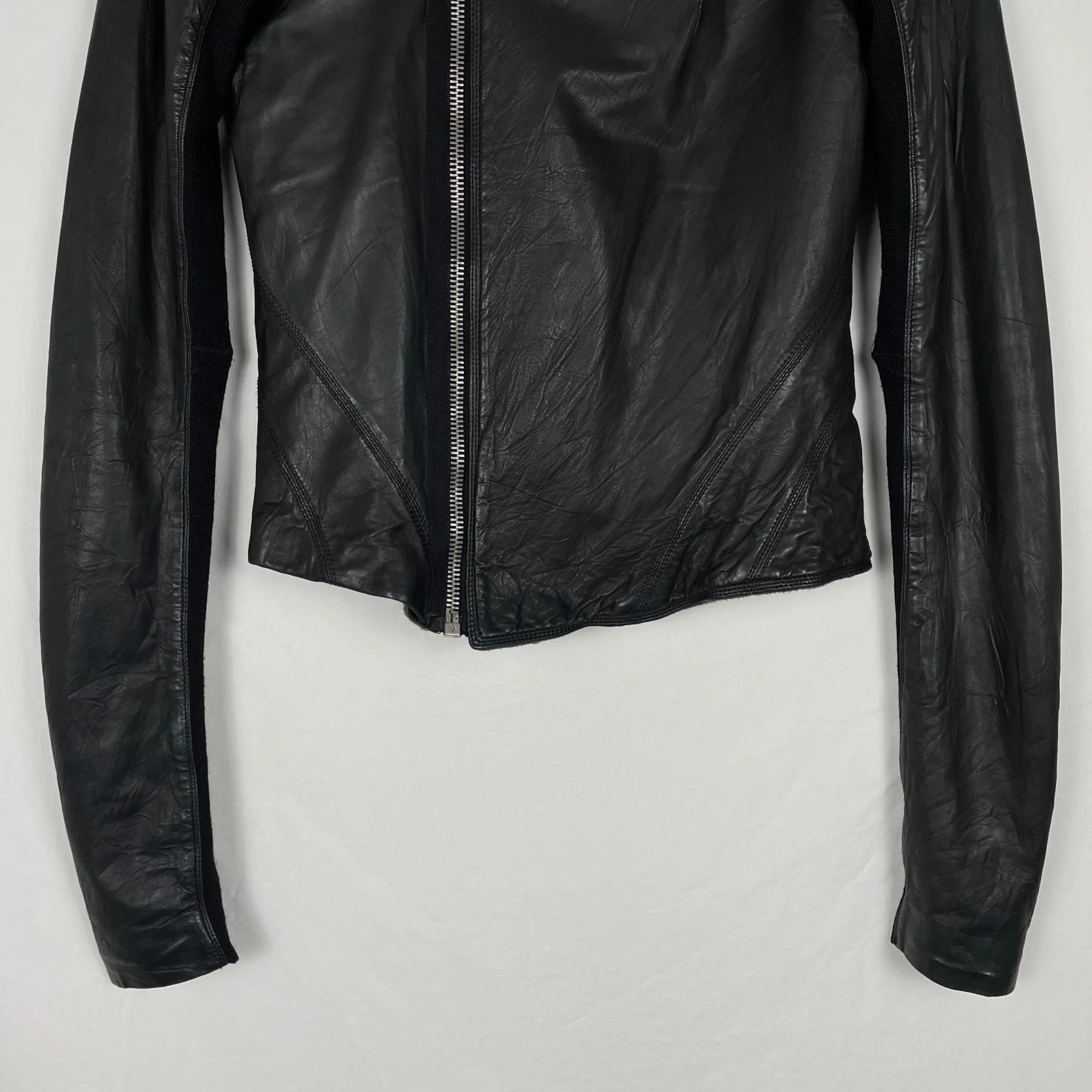 Rick Owens SS14 "Viciuos" Lamb Leather Biker Jacket - Image 3