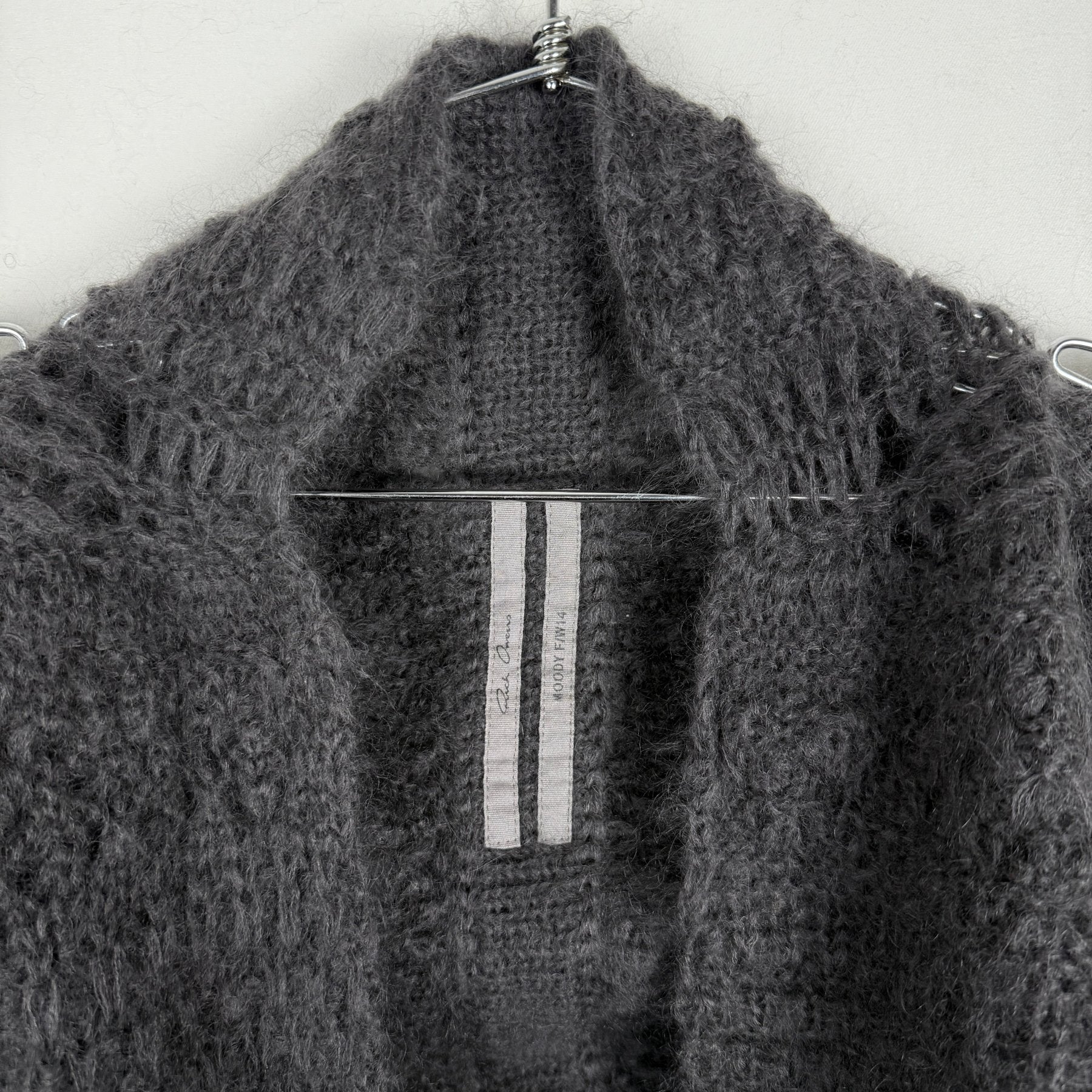 FW14 Rick Owens “Moody” Knit Mohair Cardigan - Image 10