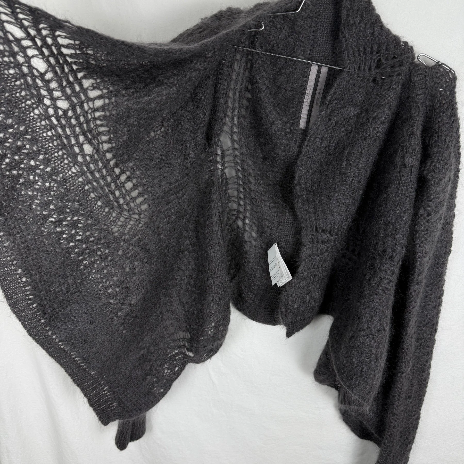 FW14 Rick Owens “Moody” Knit Mohair Cardigan - Image 3