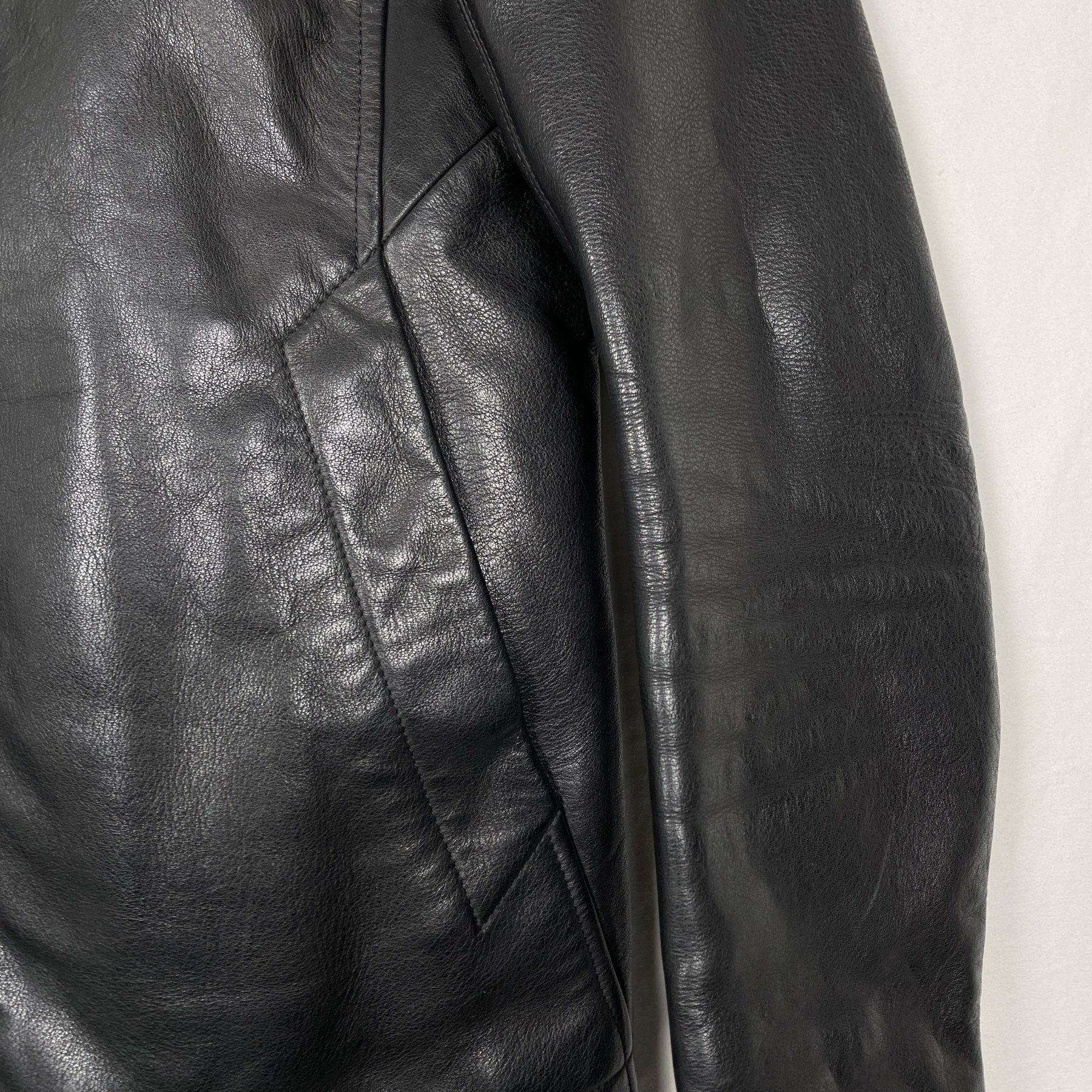 FW11 Rick Owens “Limo” Sternberg Calfskin Leather Jacket - Image 4