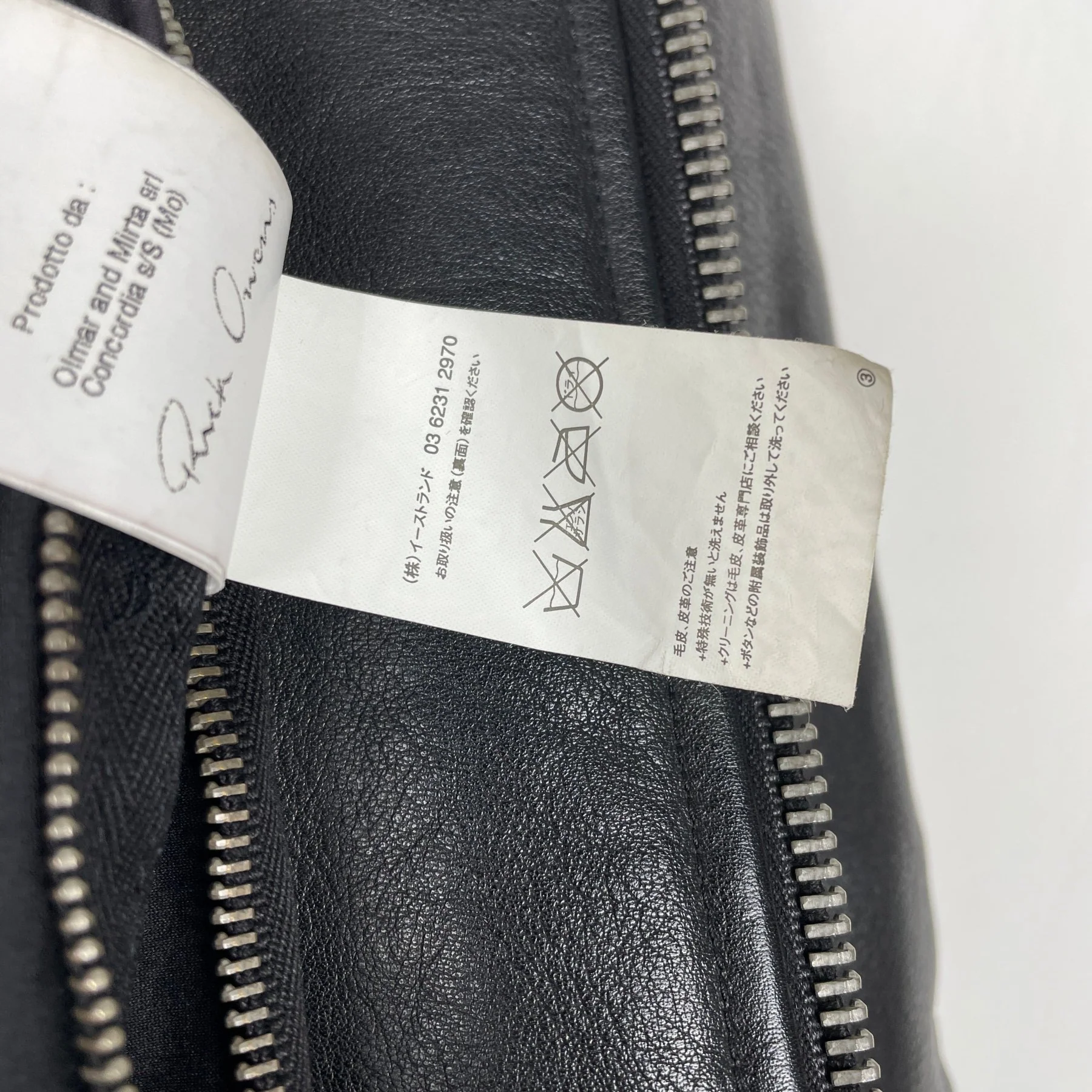 FW11 Rick Owens “Limo” Sternberg Calfskin Leather Jacket - Image 8