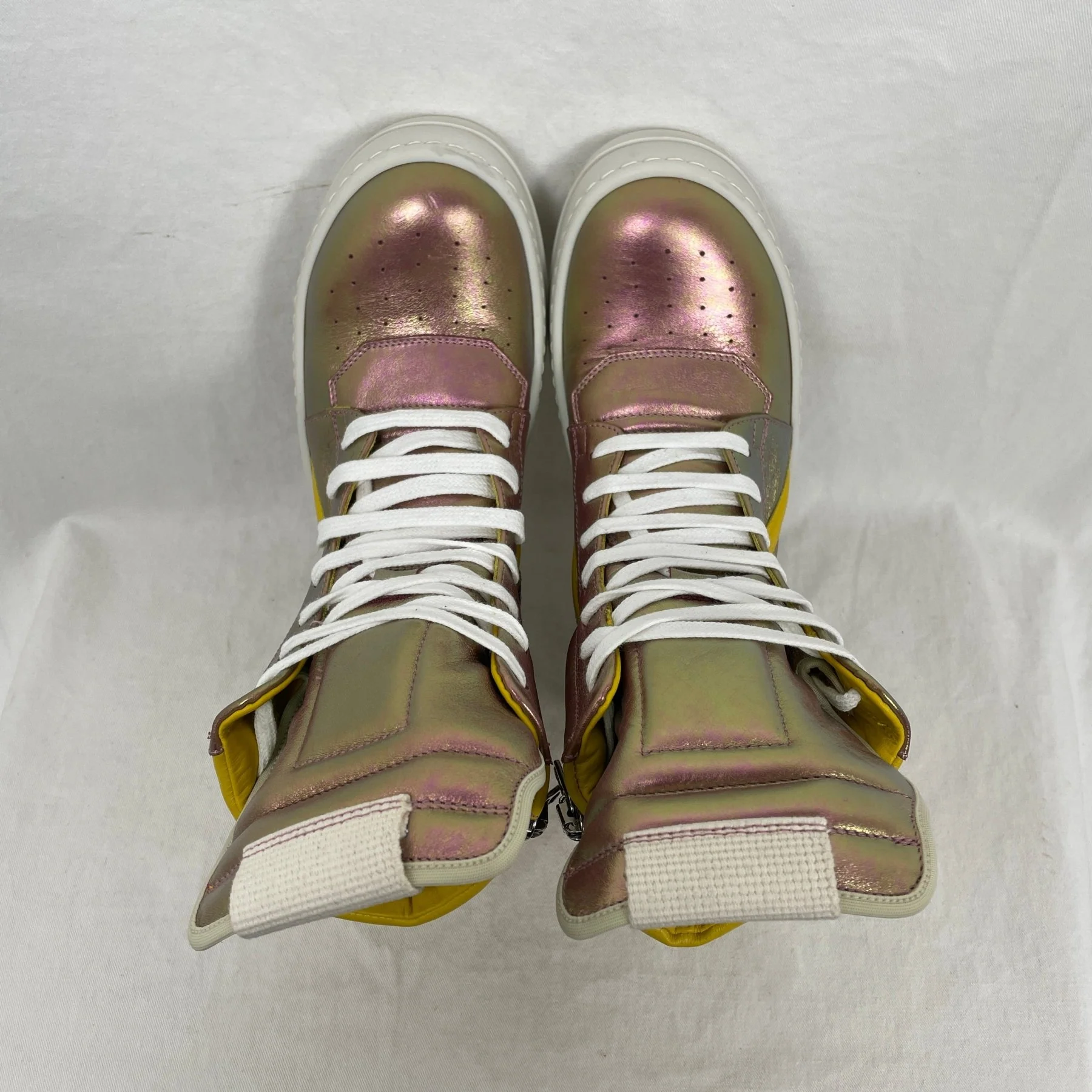 Rick Owens Pink Iridescent Geobasket - Image 13