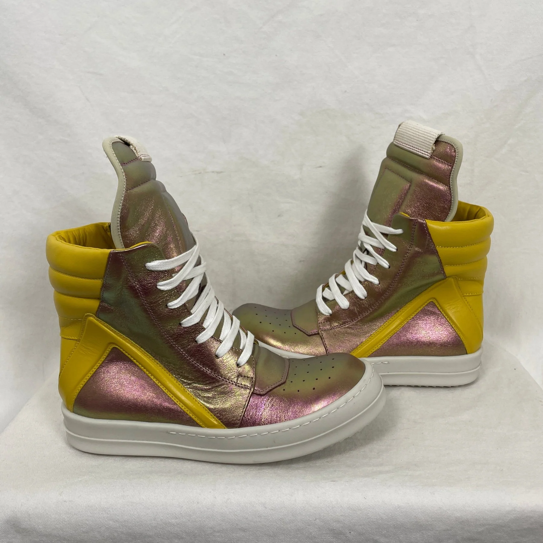 Rick Owens Pink Iridescent Geobasket - Image 6