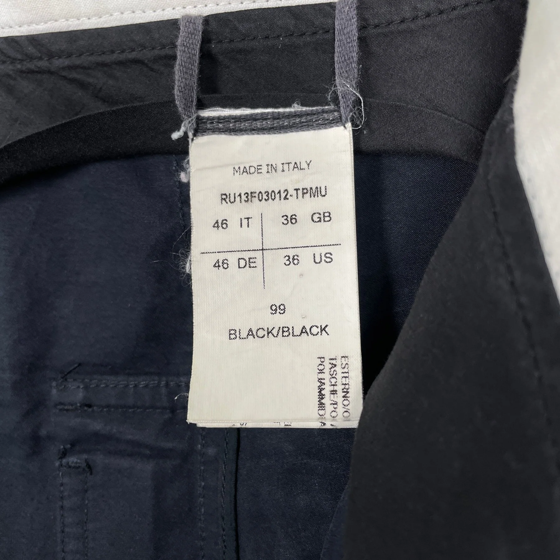 FW13 Rick Owens "Plinth" Trousers - Image 13