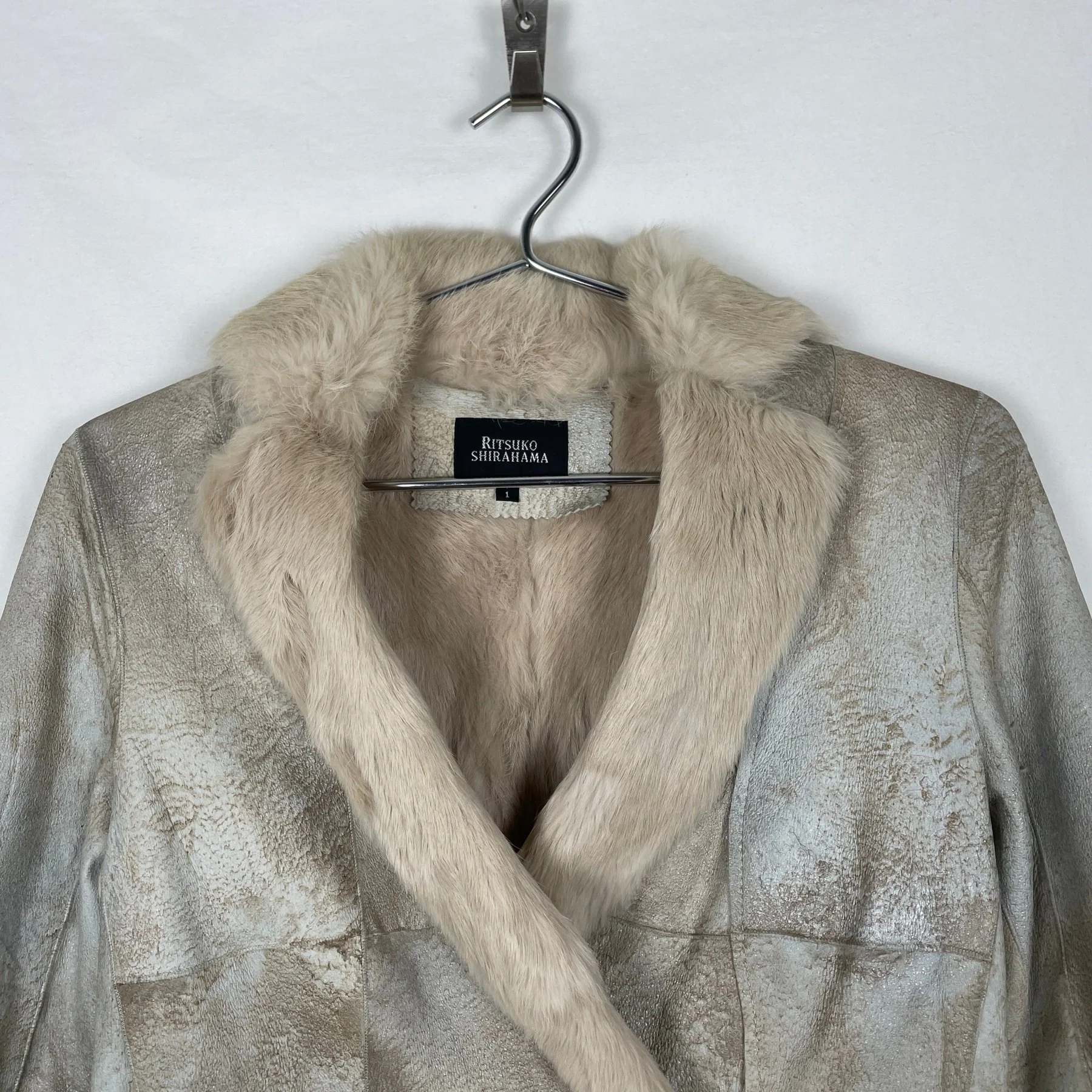 Ritsuko Shirahama Rabbit Fur Jacket - Image 5