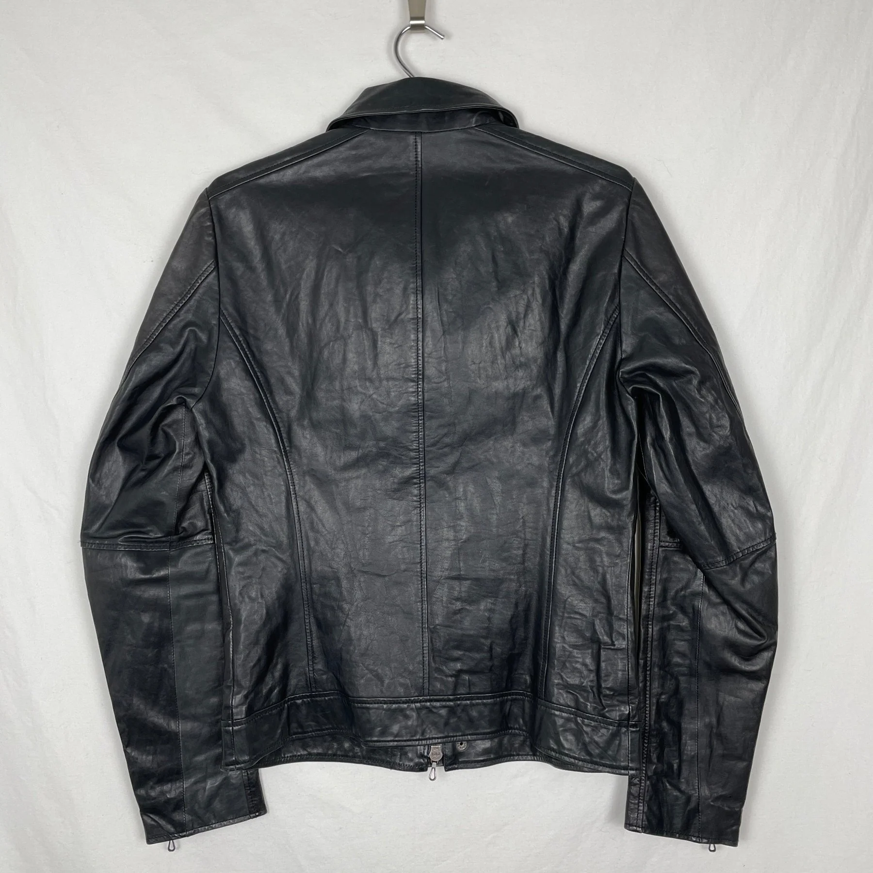 00s Shellac Leather Zip Jacket - Image 2