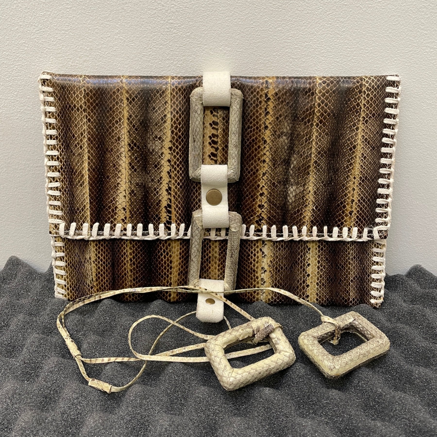 Snake Print Clutch