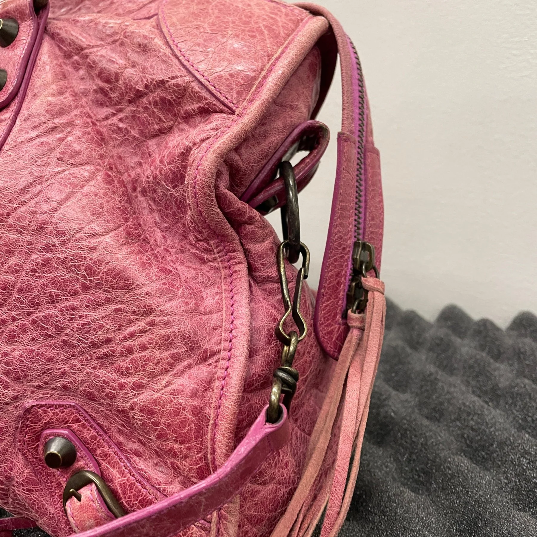SS08 Balenciaga City Bag (Hot Pink) - Image 10