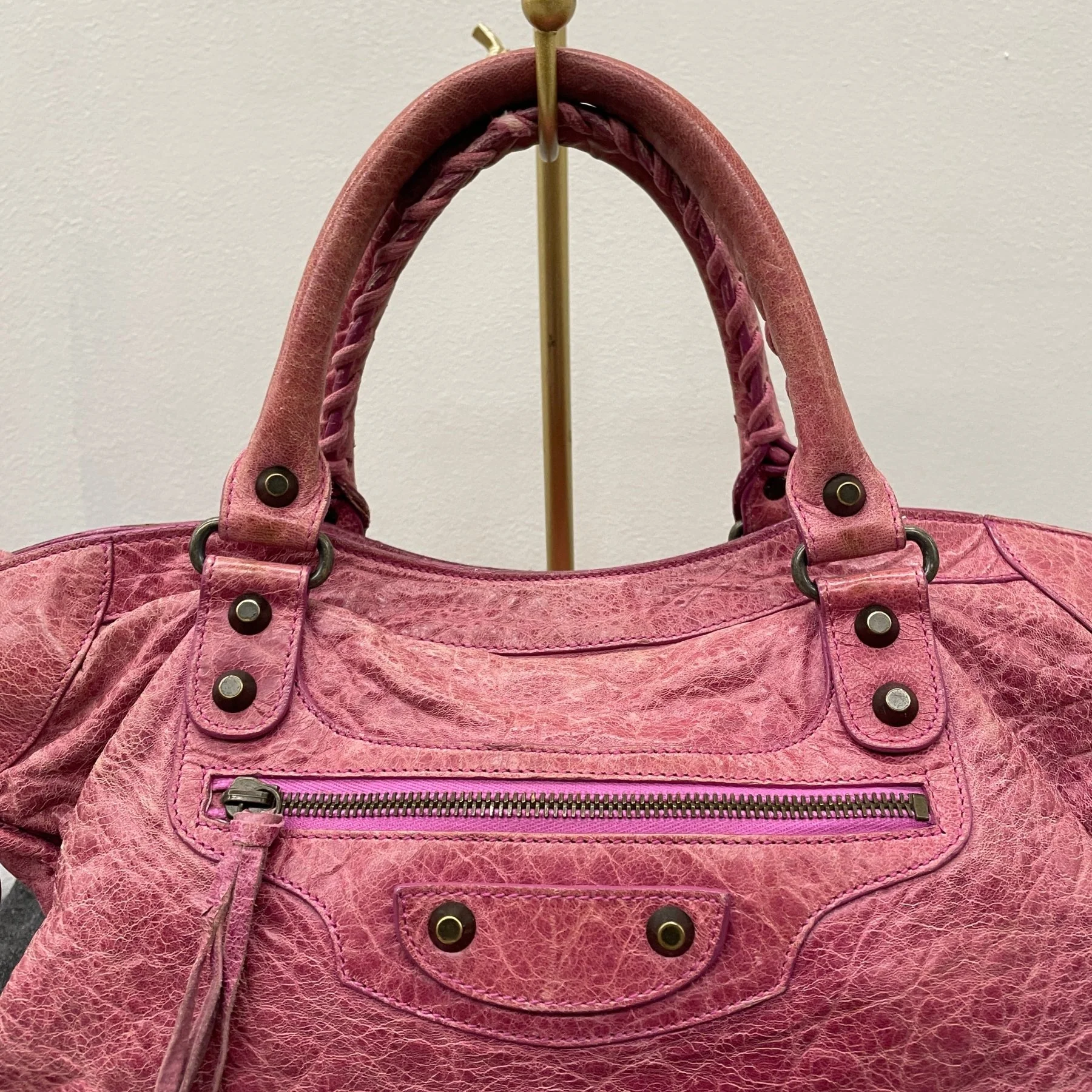 SS08 Balenciaga City Bag (Hot Pink) - Image 2