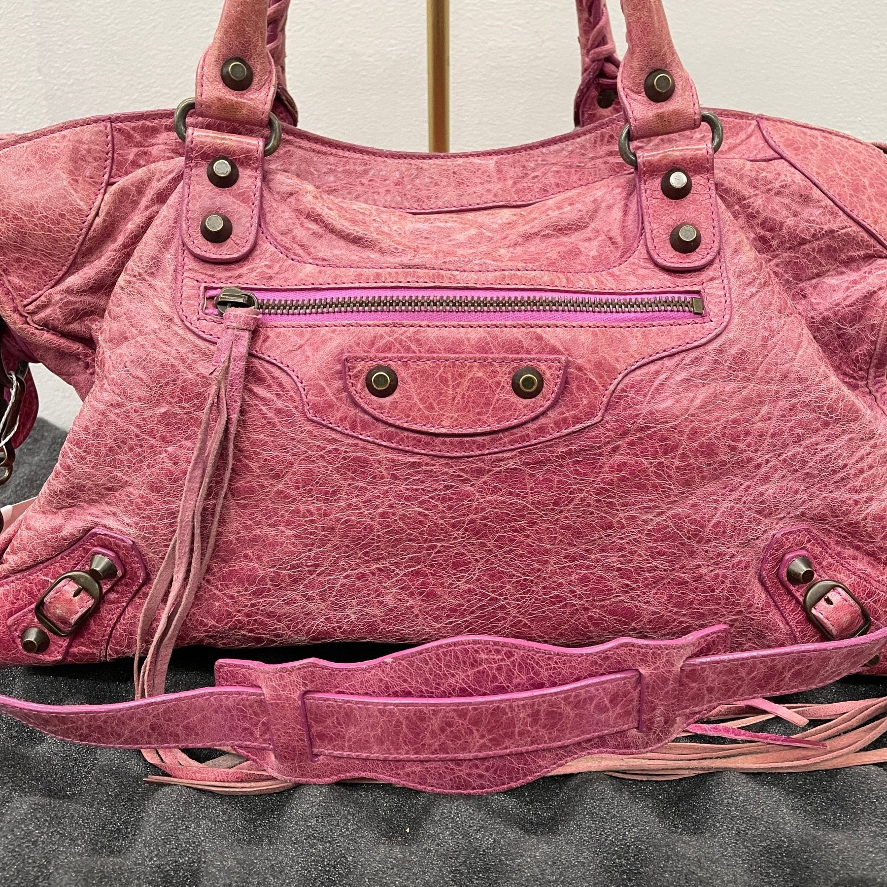 SS08 Balenciaga City Bag (Hot Pink) - Image 3