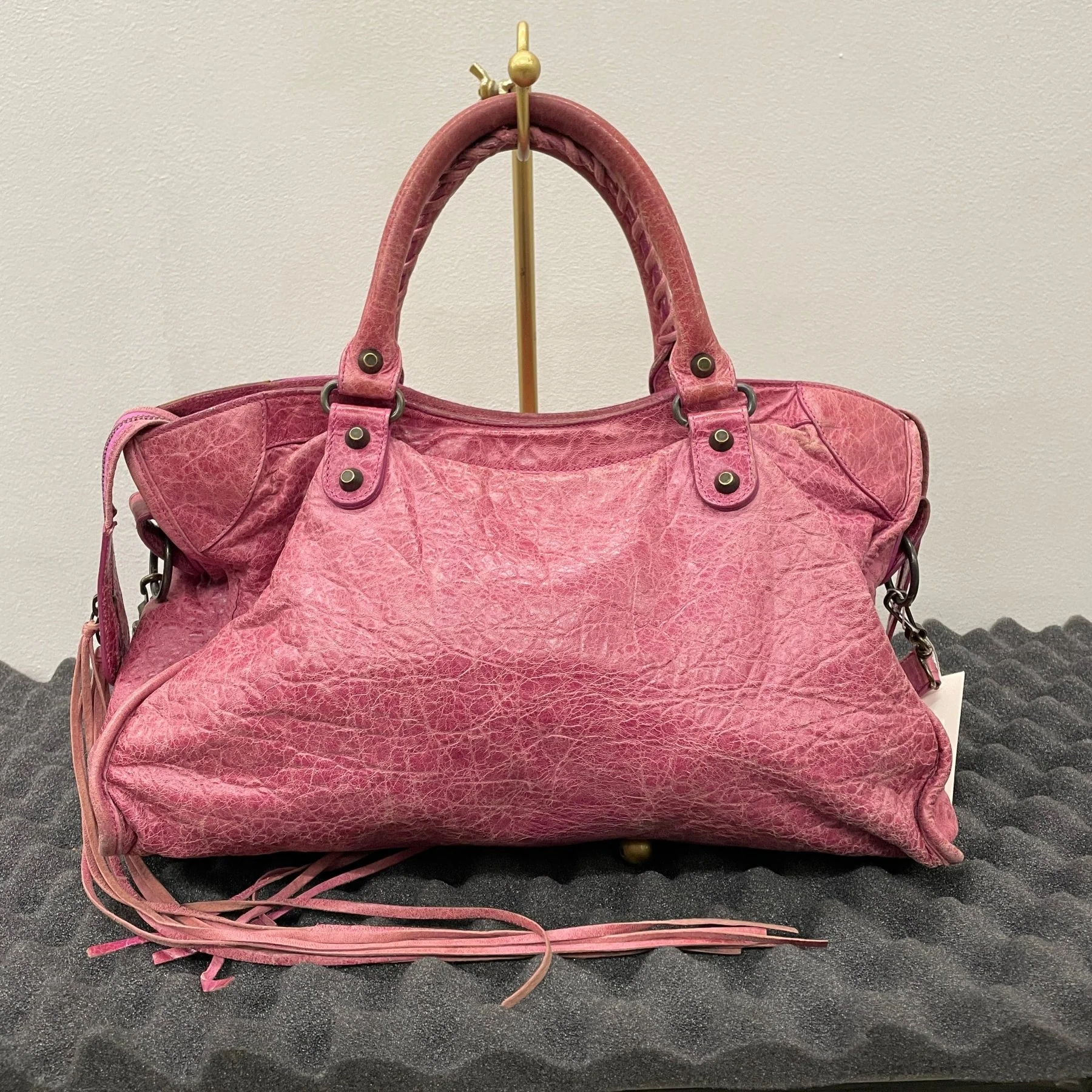 SS08 Balenciaga City Bag (Hot Pink) - Image 6