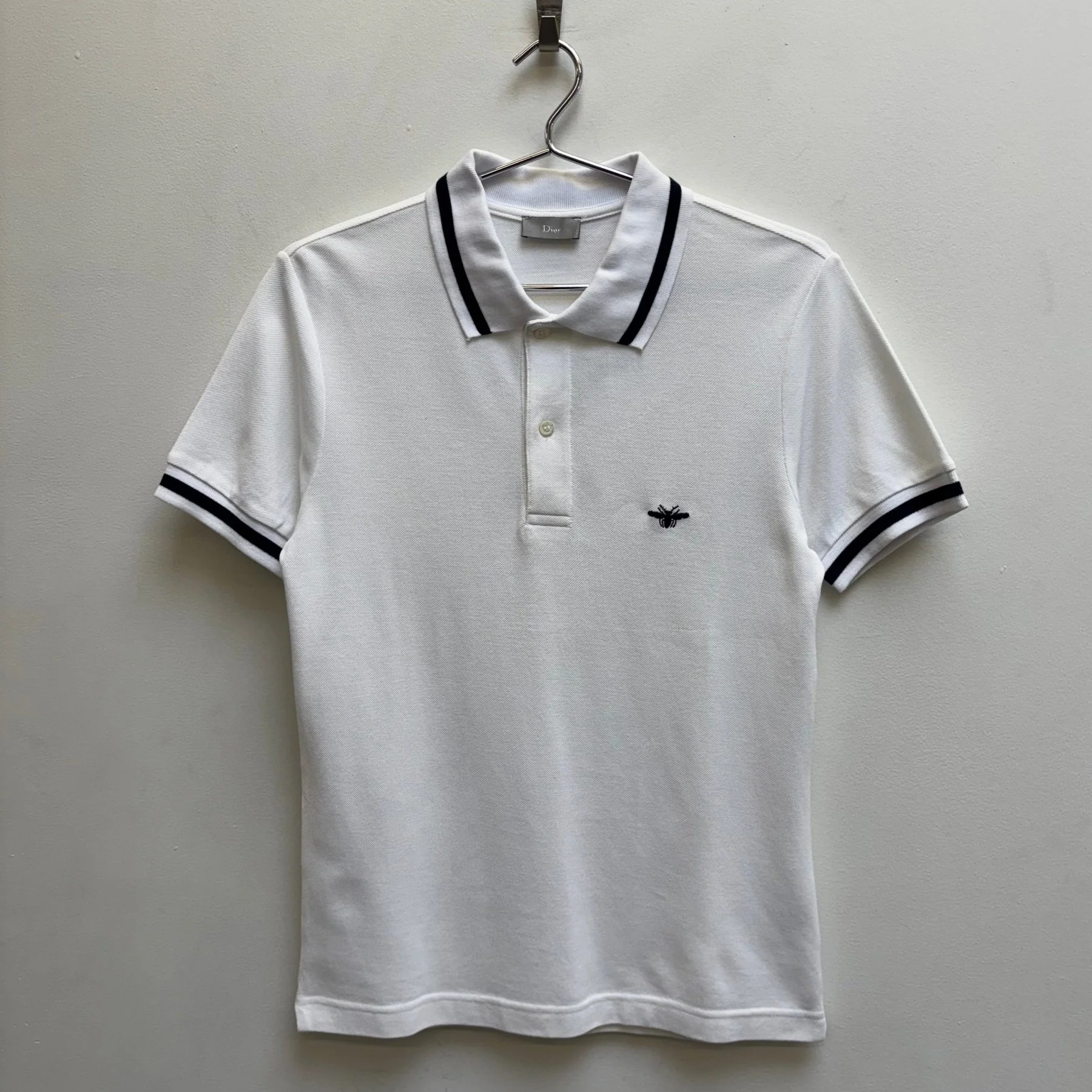 SS08 Dior Homme Bee Embroidered Polo T-Shirt