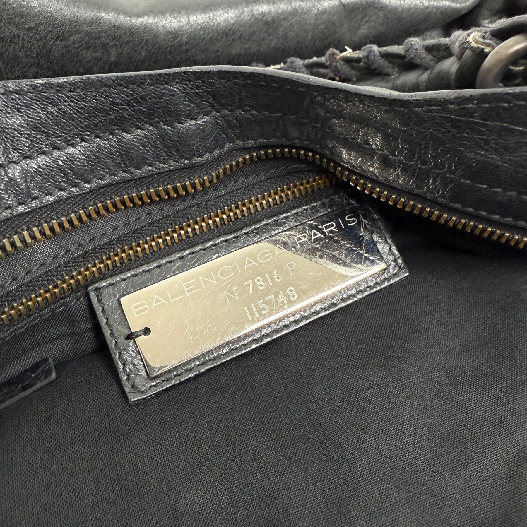 SS10 Balenciaga City Bag By Nicolas Gesquiere In Gun Metal - Image 12