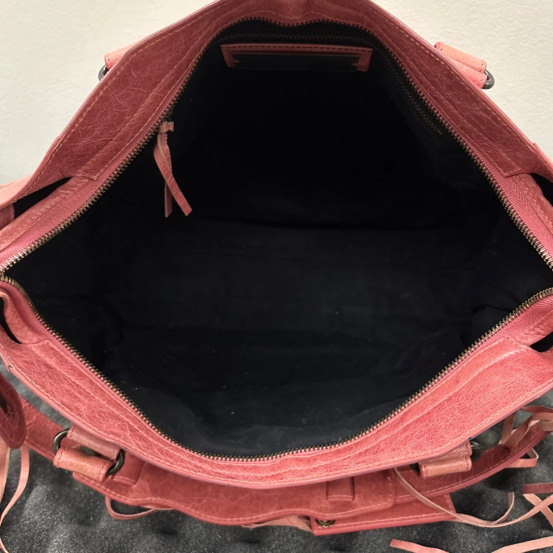 SS09 Balenciaga Pink City Leather Bag - Image 16