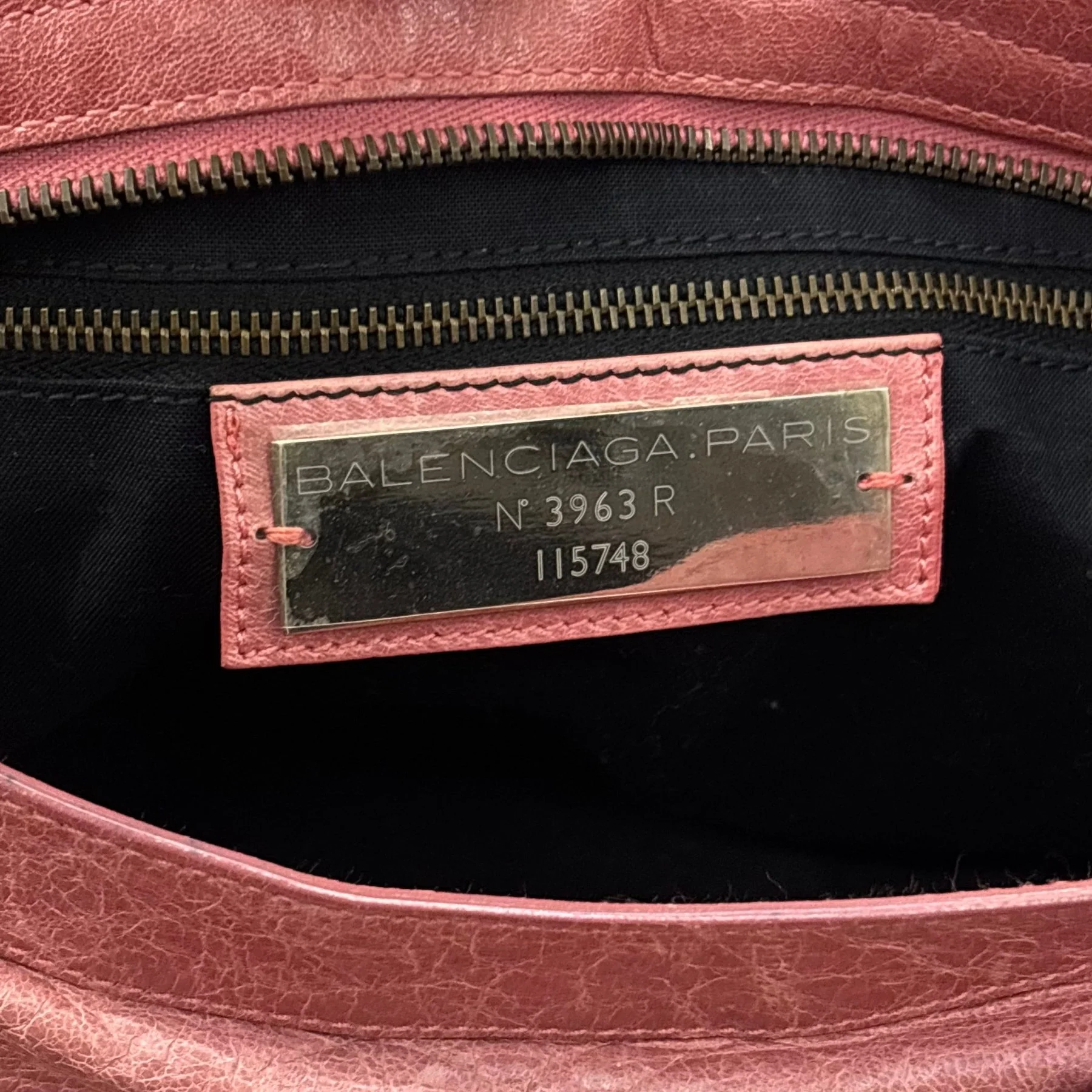 SS09 Balenciaga Pink City Leather Bag - Image 18