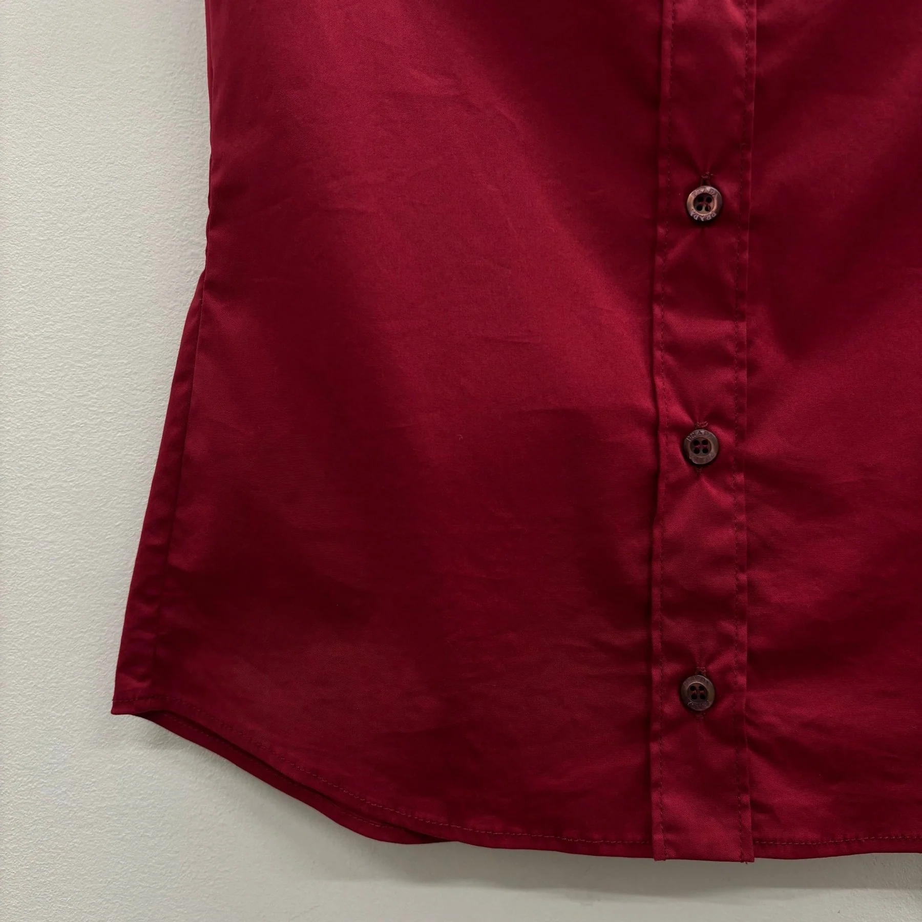 SS09 Prada Scarlet Short Sleeve Button Up Blouse - Image 6