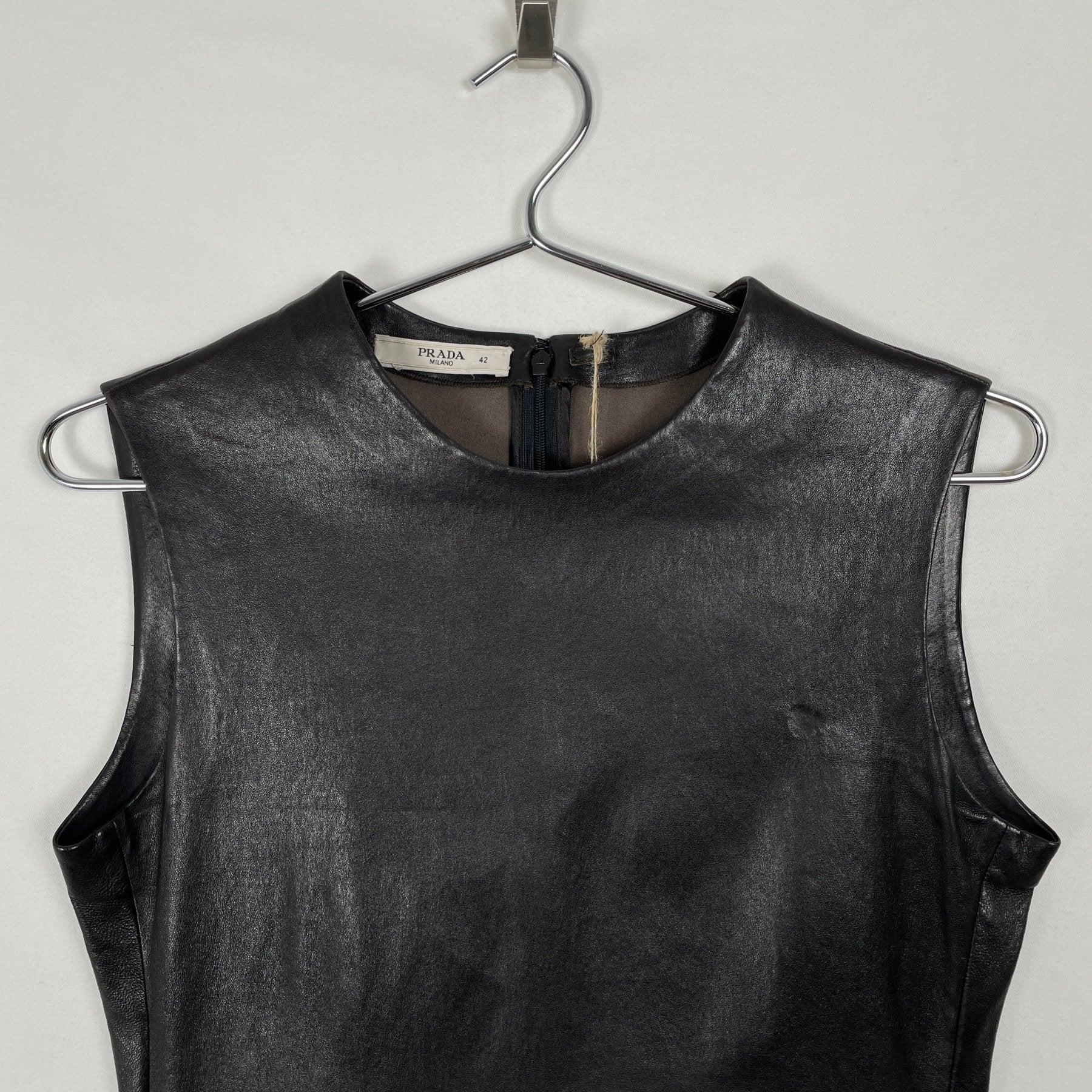 SS10 Prada Leather Dress - Image 3