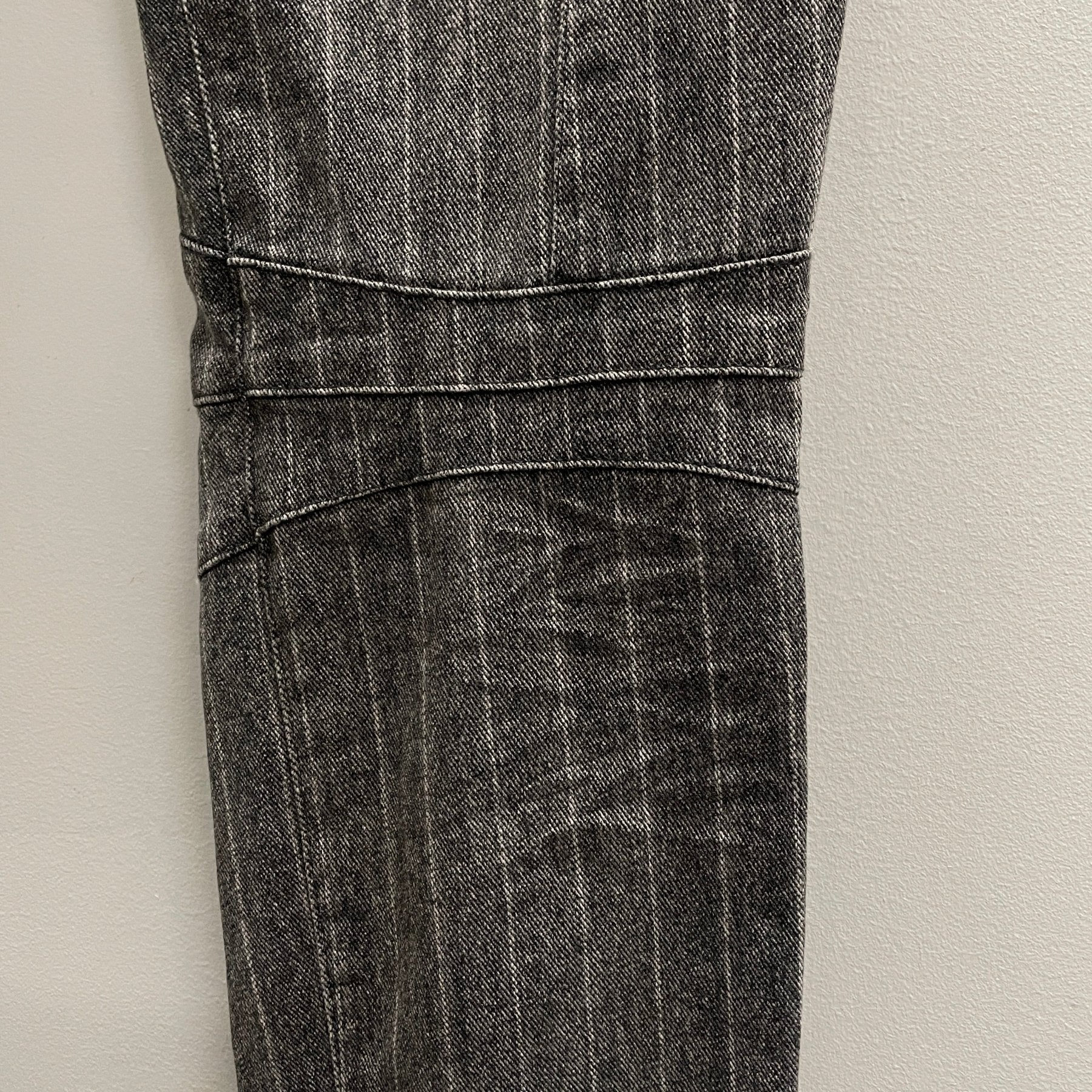 SS11 Balmain by Christophe Decarnin Striped Biker Jeans - Image 8