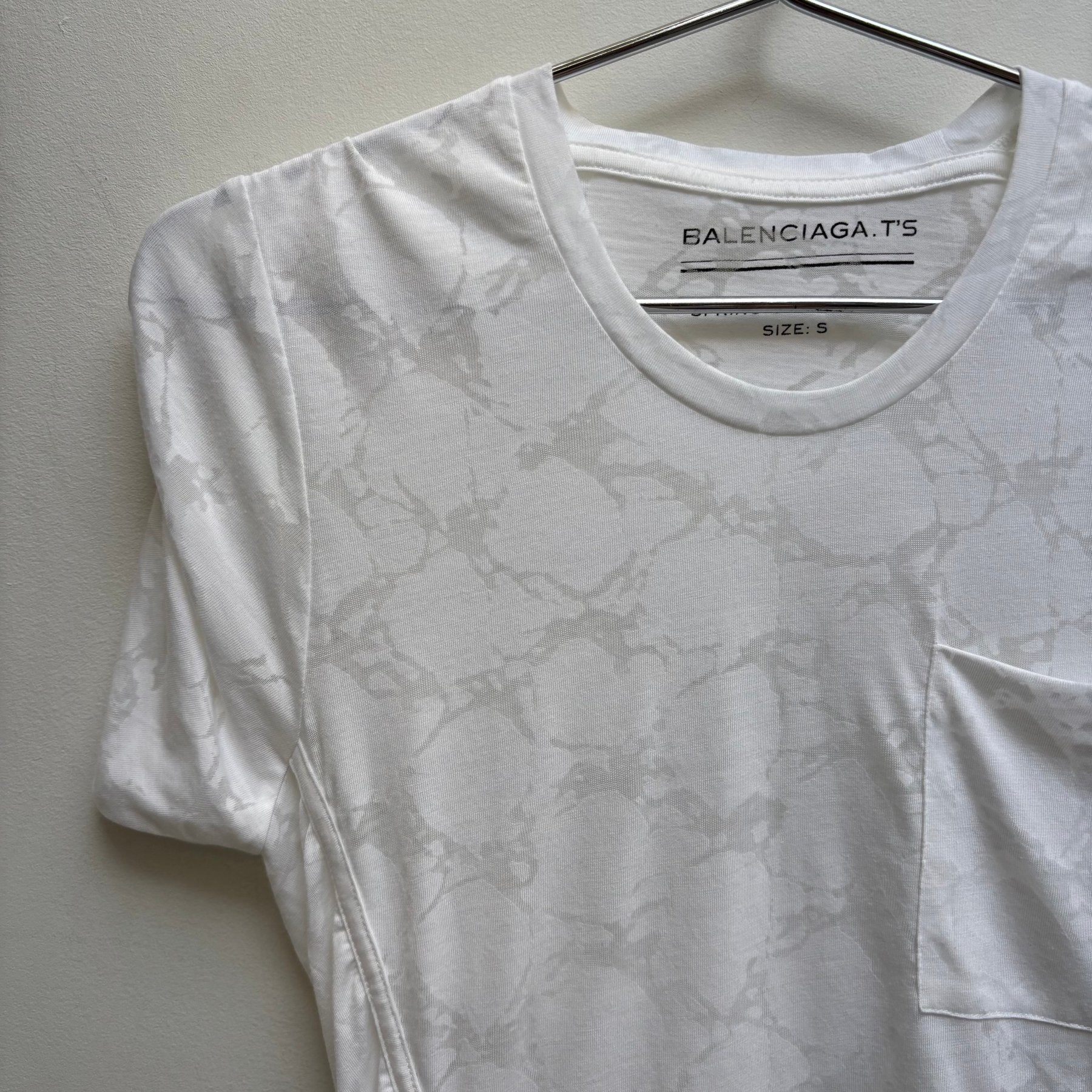 SS12 Balenciaga Sheer Patterned T-Shirt - Image 3
