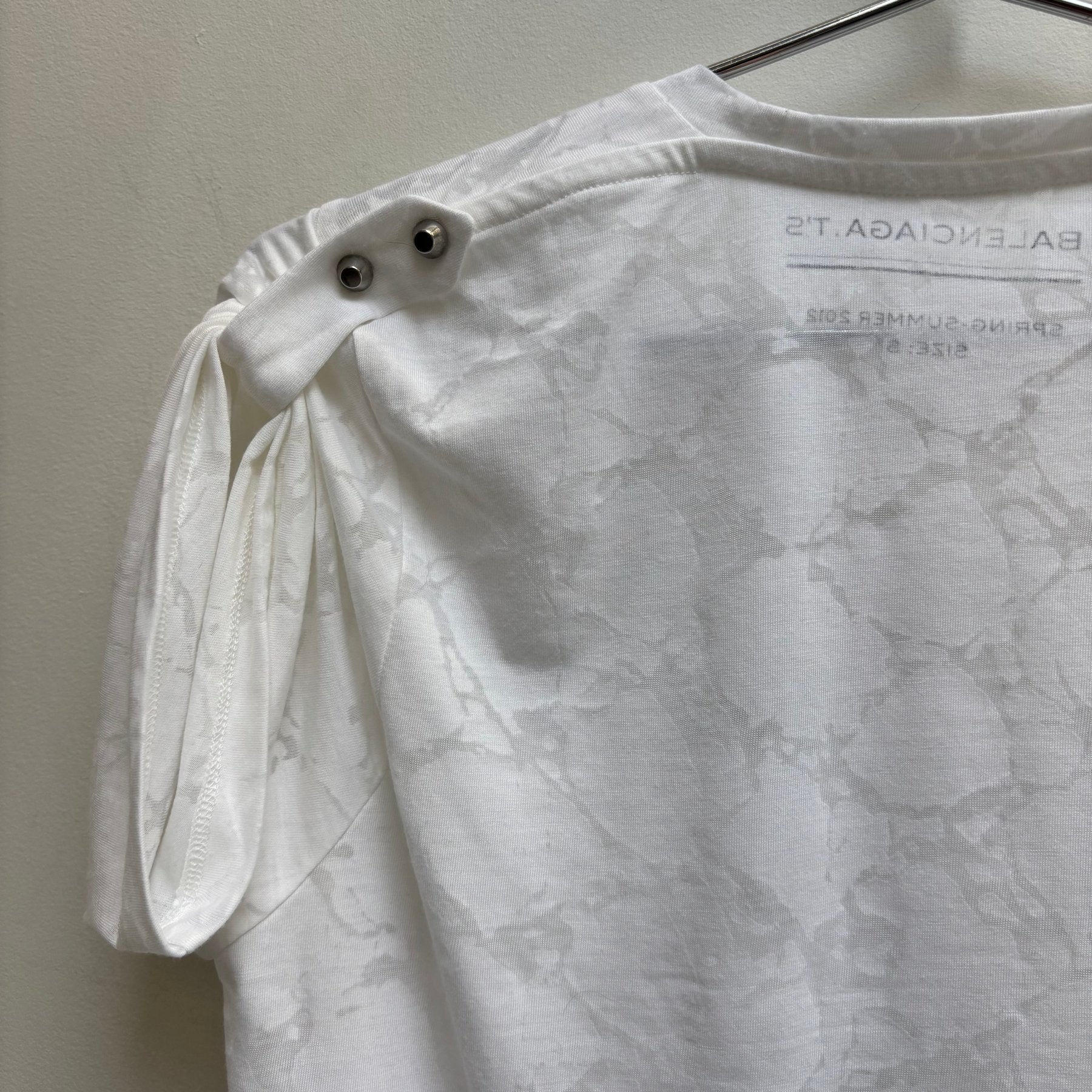 SS12 Balenciaga Sheer Patterned T-Shirt - Image 6