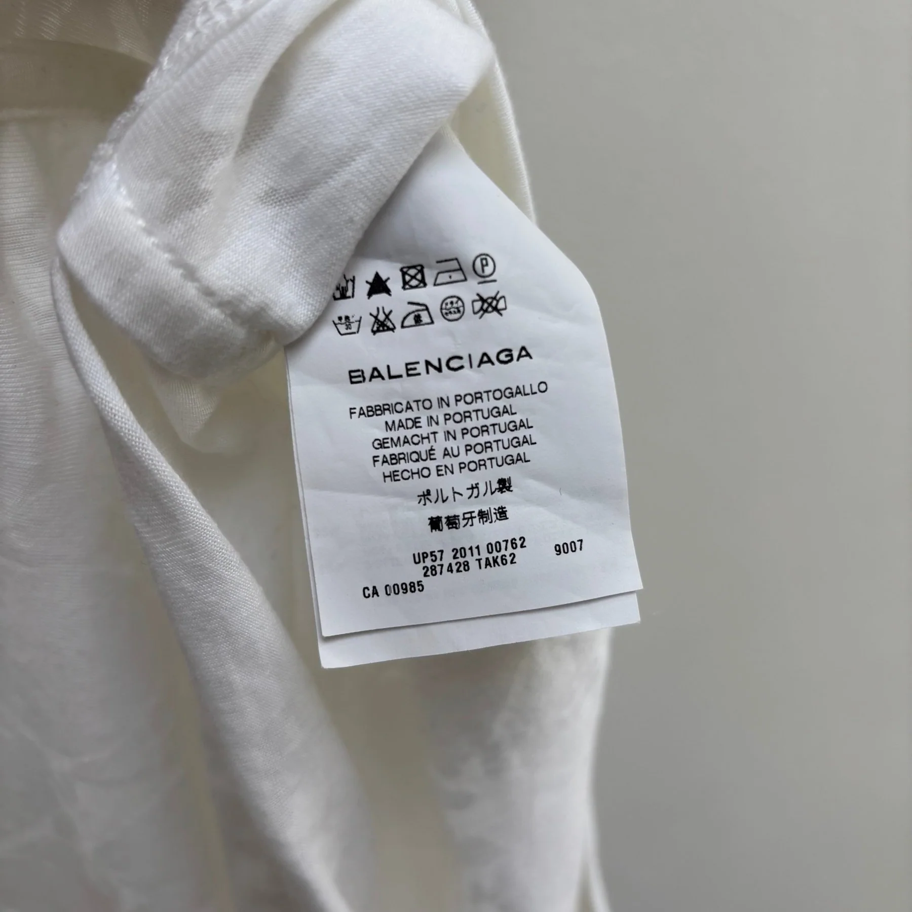 SS12 Balenciaga Sheer Patterned T-Shirt - Image 9