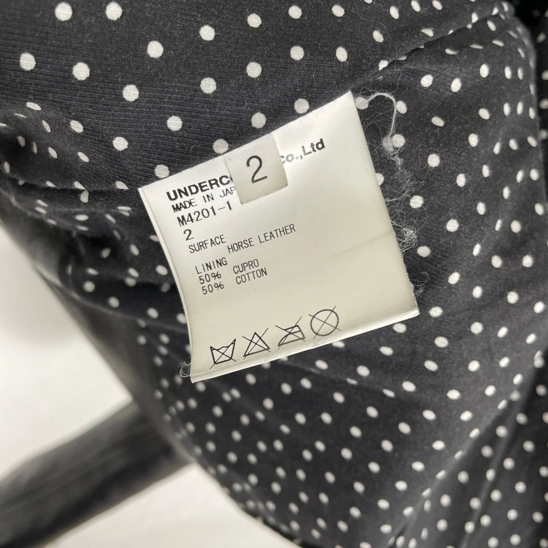 SS14 Undercover “Psychocandy” Biker Leather Jacket - Image 11