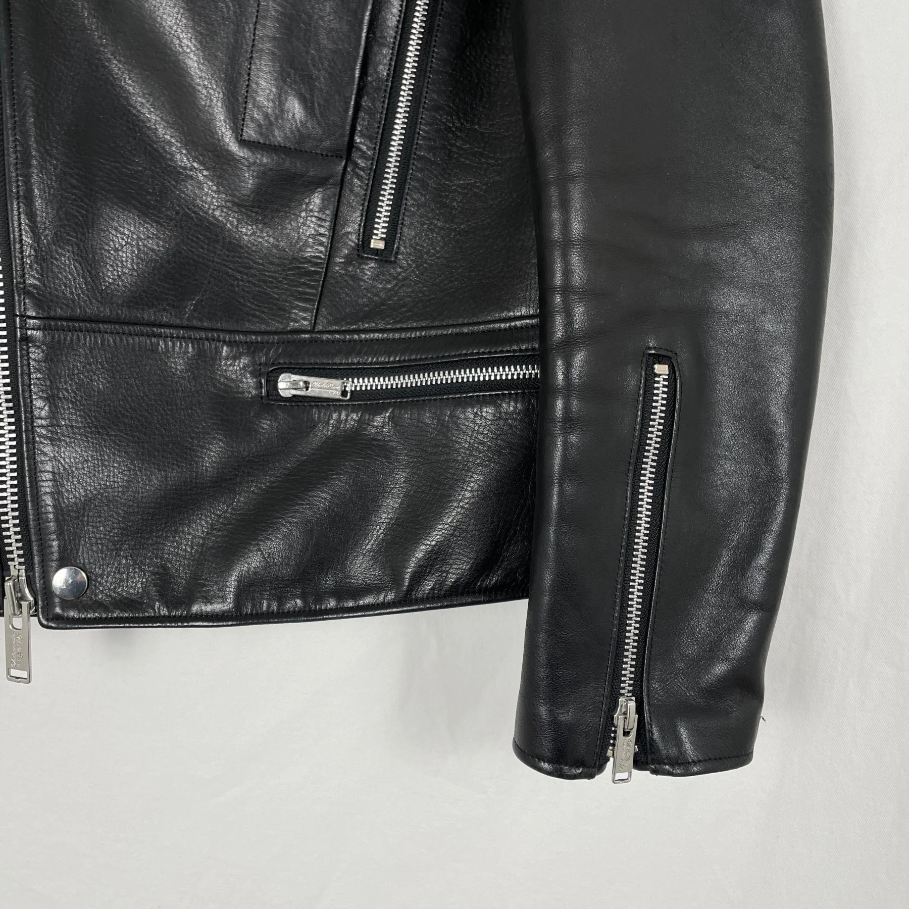 SS14 Undercover “Psychocandy” Biker Leather Jacket - Image 2