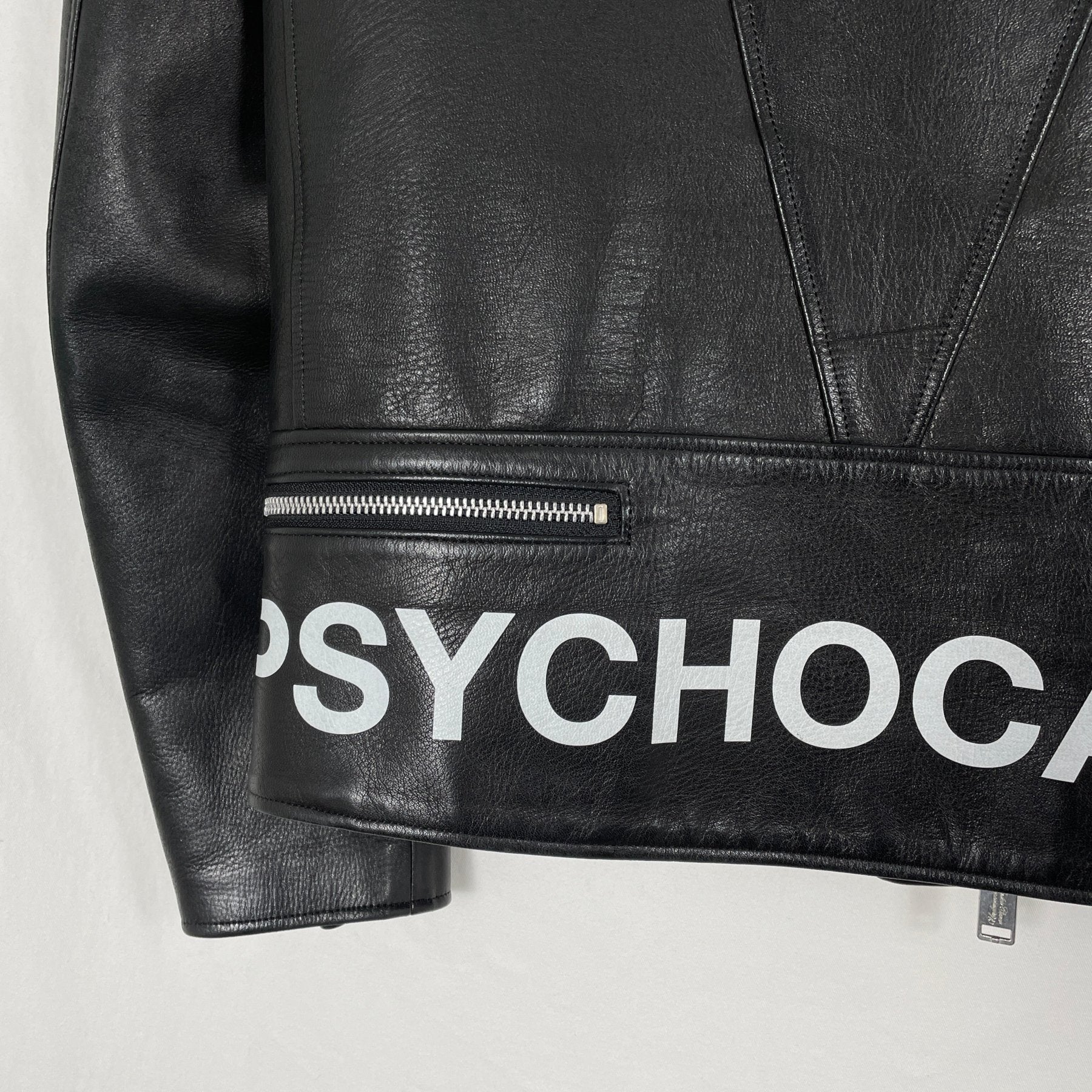 SS14 Undercover “Psychocandy” Biker Leather Jacket - Image 7