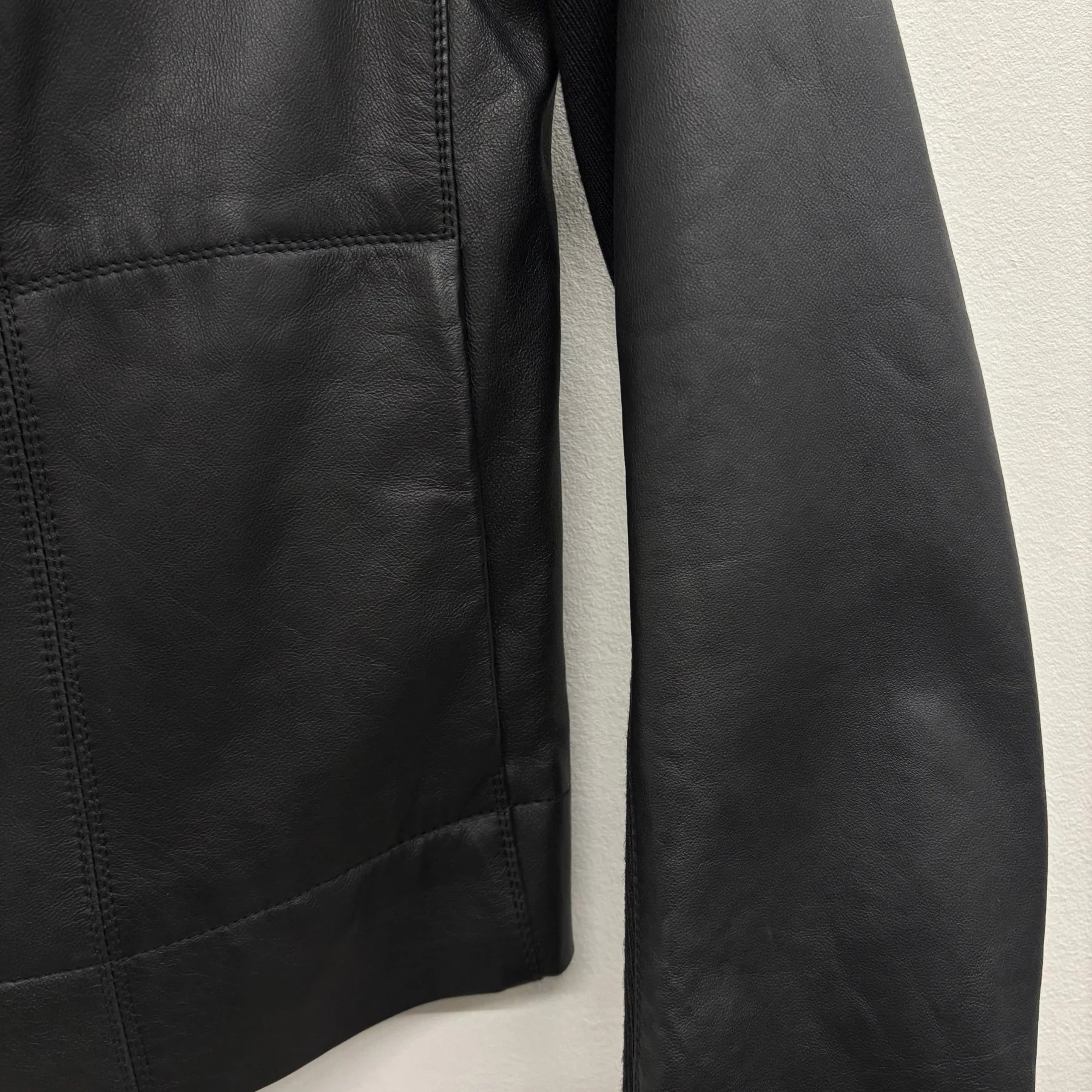 SS15 Rick Owens ‘FAUN’ Funnel Neck Leather Jacket - Image 6