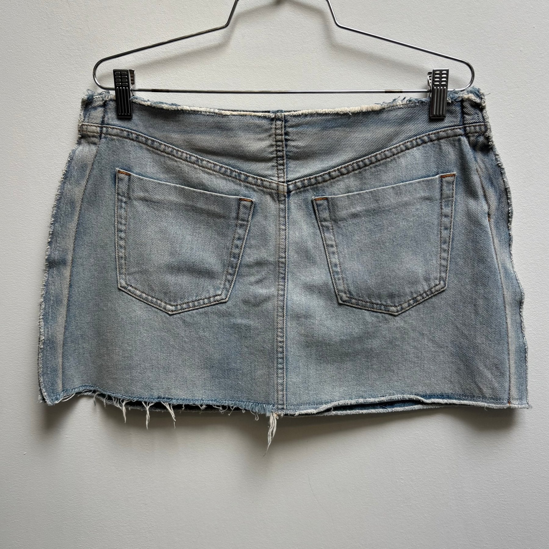 SS17 Maison Margiela MM6 Inside Out Denim Skirt