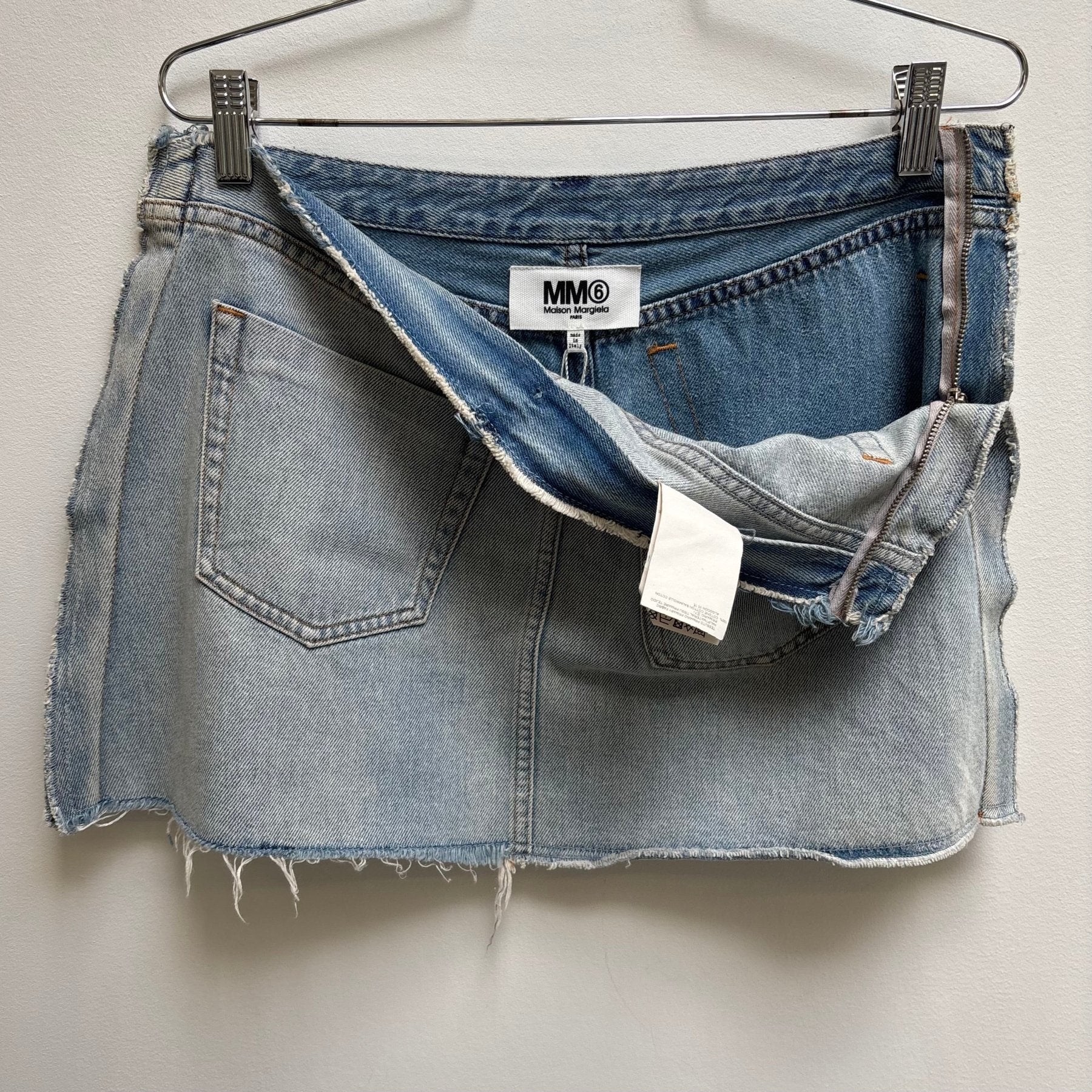 SS17 Maison Margiela MM6 Inside Out Denim Skirt - Image 10