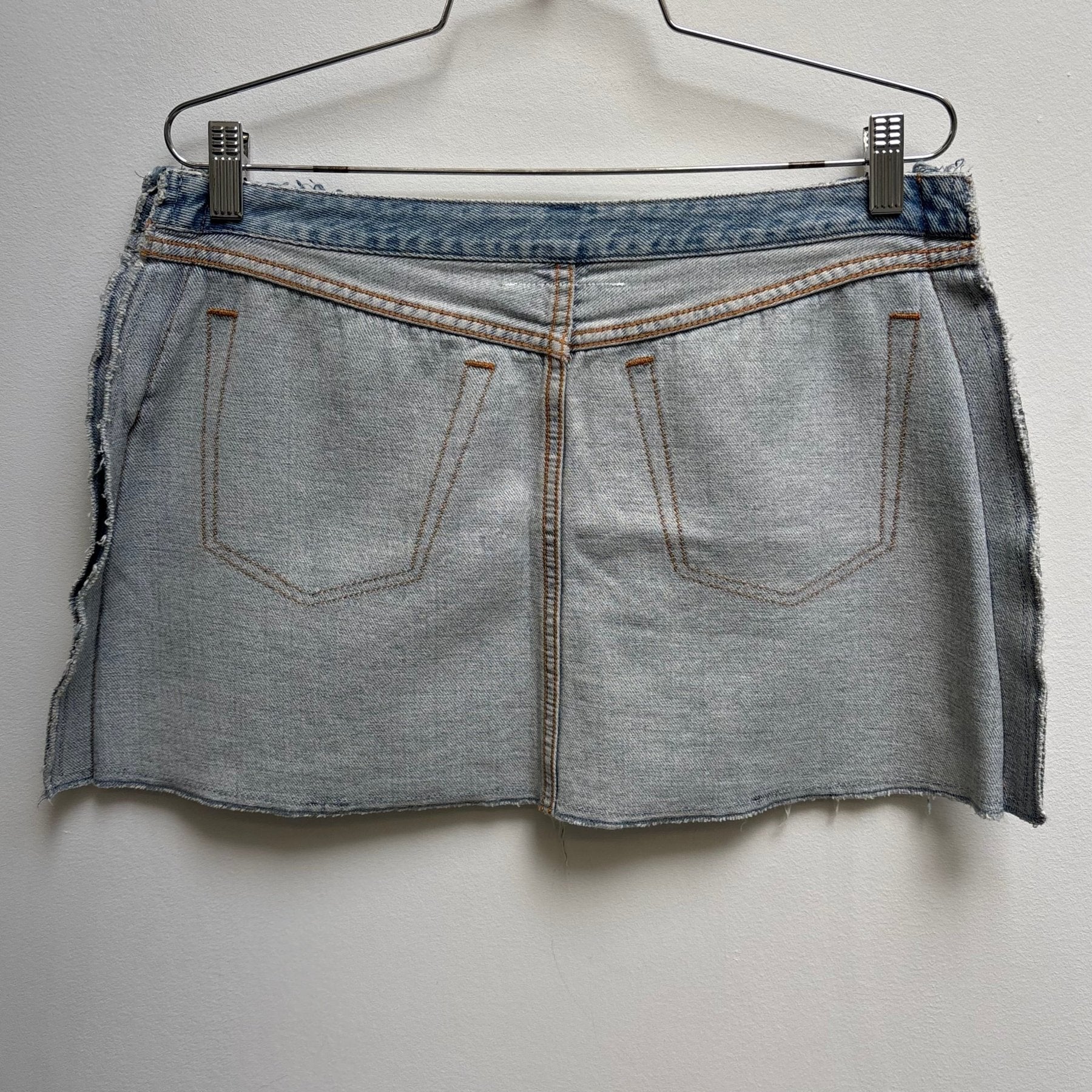 SS17 Maison Margiela MM6 Inside Out Denim Skirt - Image 2