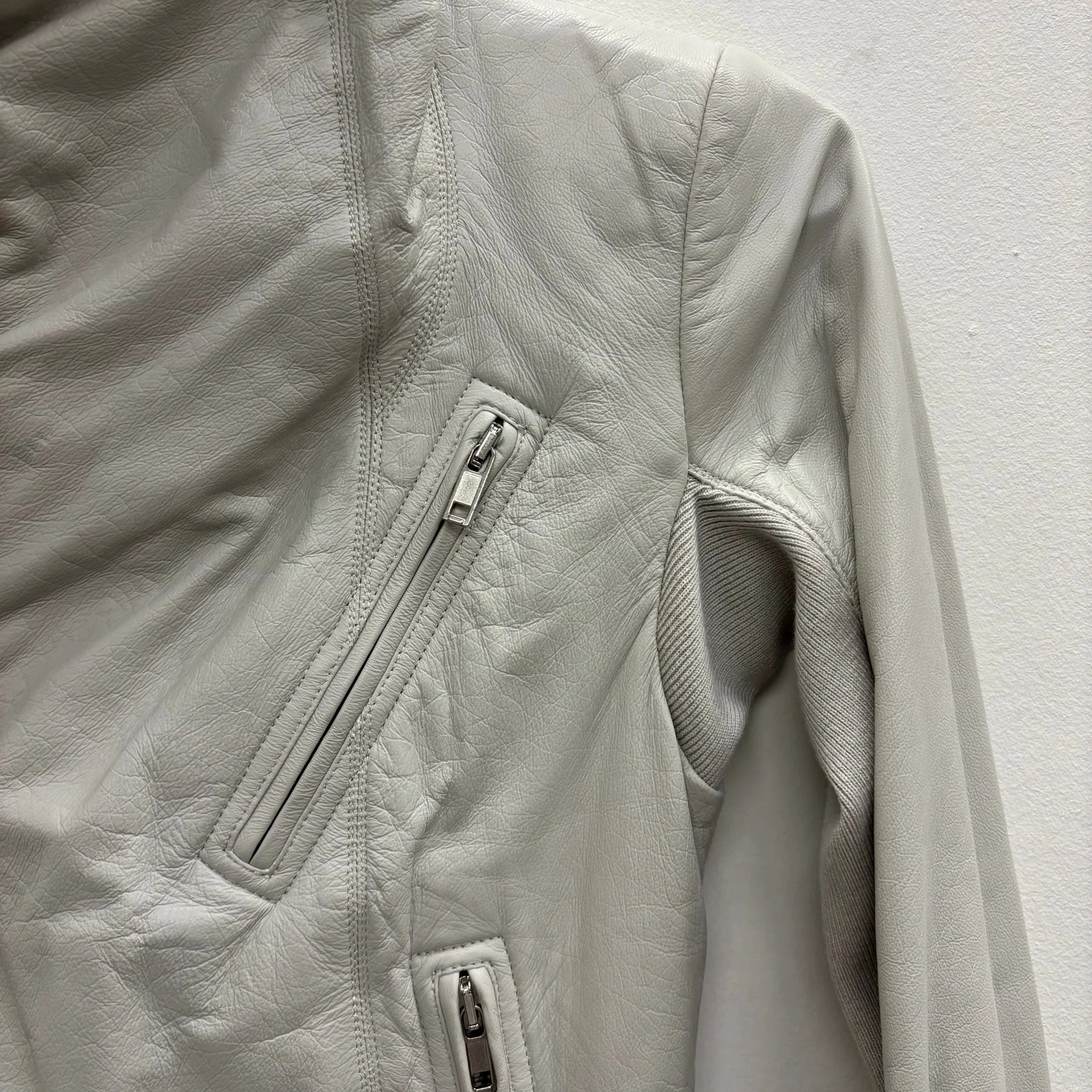SS17 Rick Owens ‘WALRUS’ Dinge Biker Jacket - Image 6