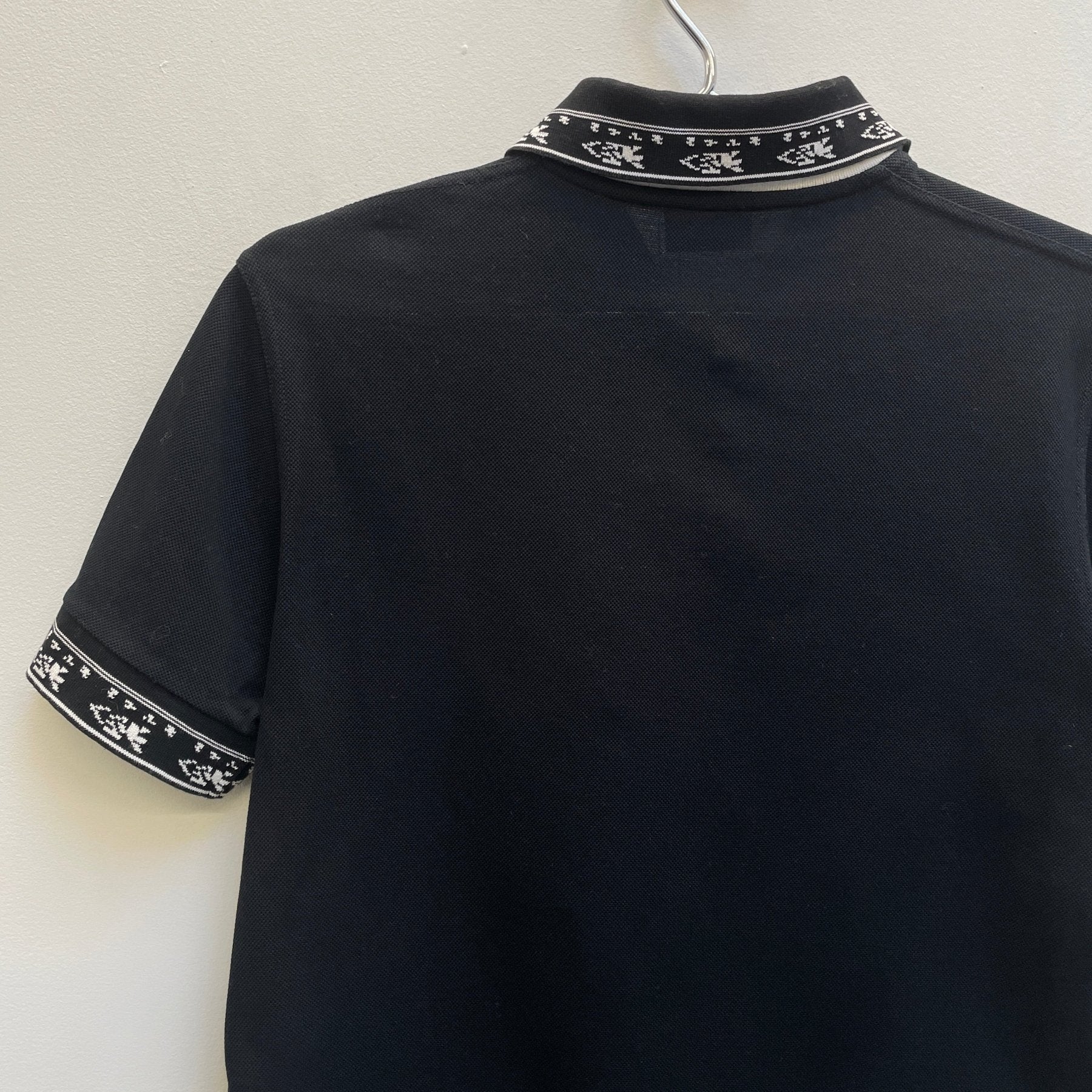 SS17 Saint Laurent Paris Contrast Trim Polo Shirt - Image 6