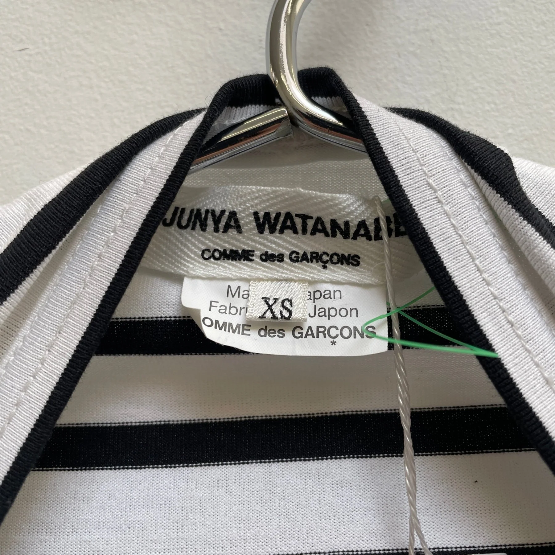 SS17 Junya Watanabe Ruched Braiding Striped Top - Image 11