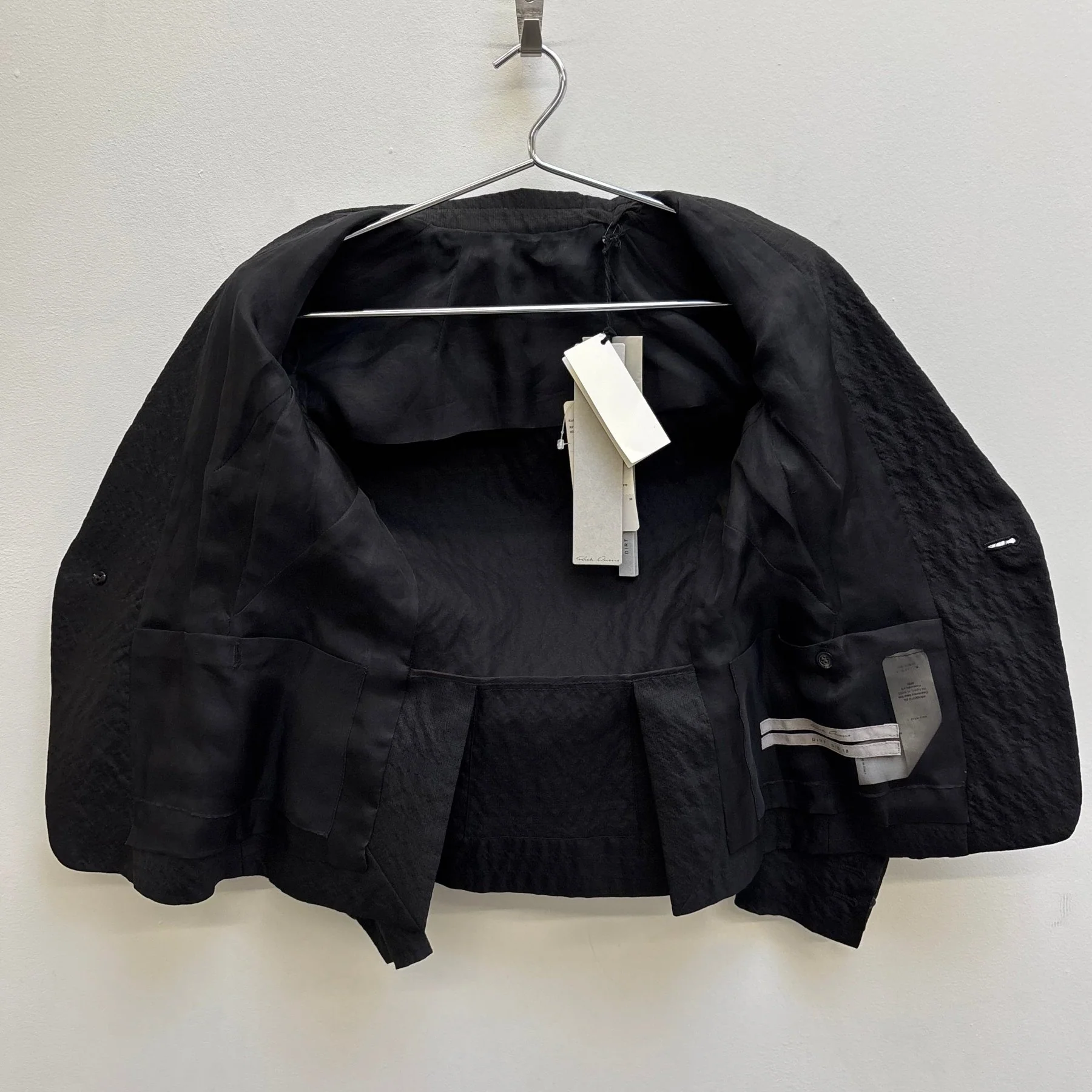 SS18 Rick Owens “DIRT” Giacca Short Blazer - Image 12