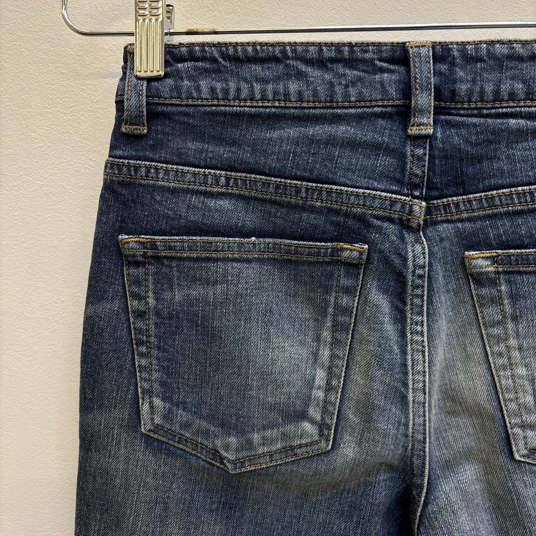 SS18 Yves Saint Laurent Acid Wash Distressed Zip Jeans - Image 11
